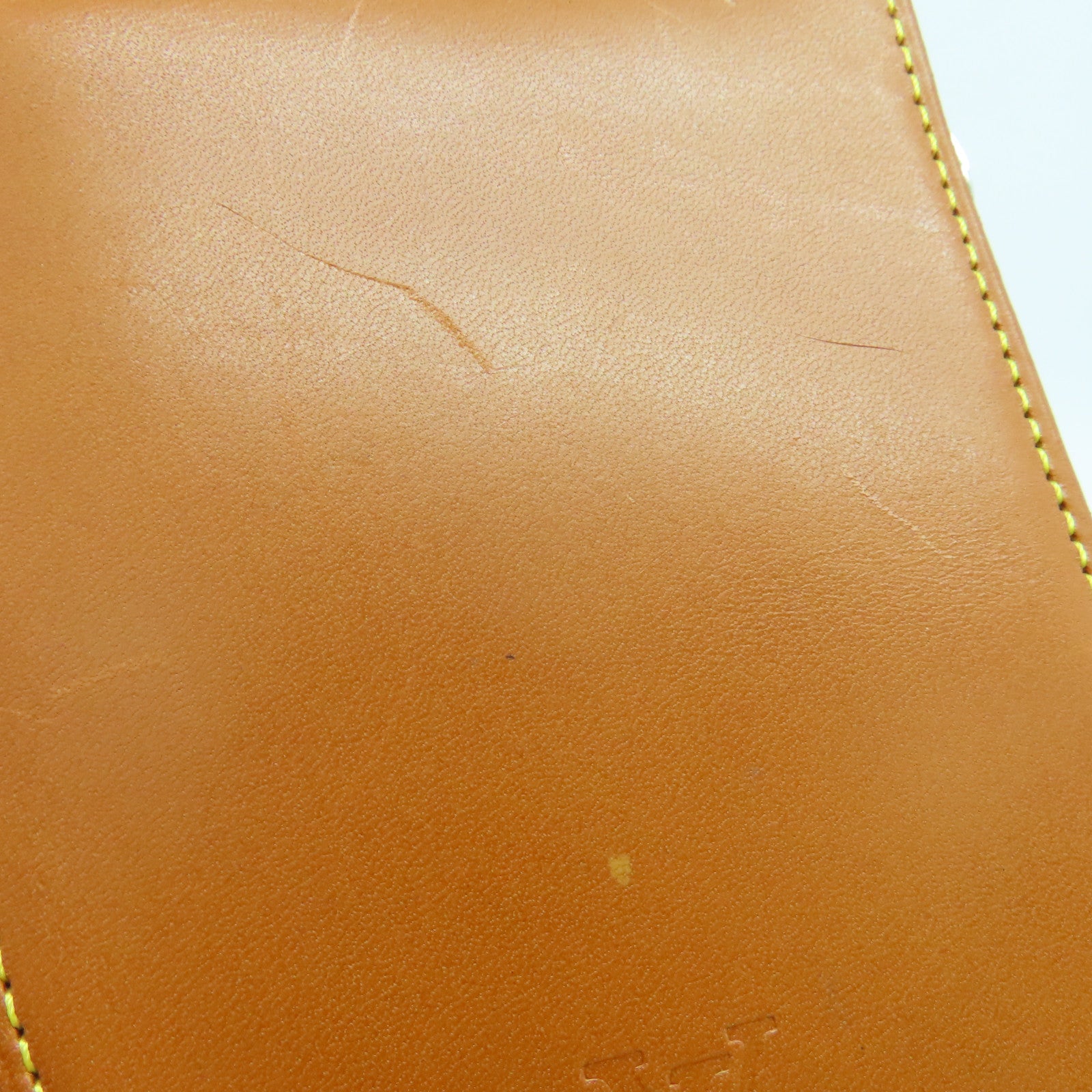 LOUIS VUITTON 牛皮皮革Wallet With Strap銀扣錢包啡色