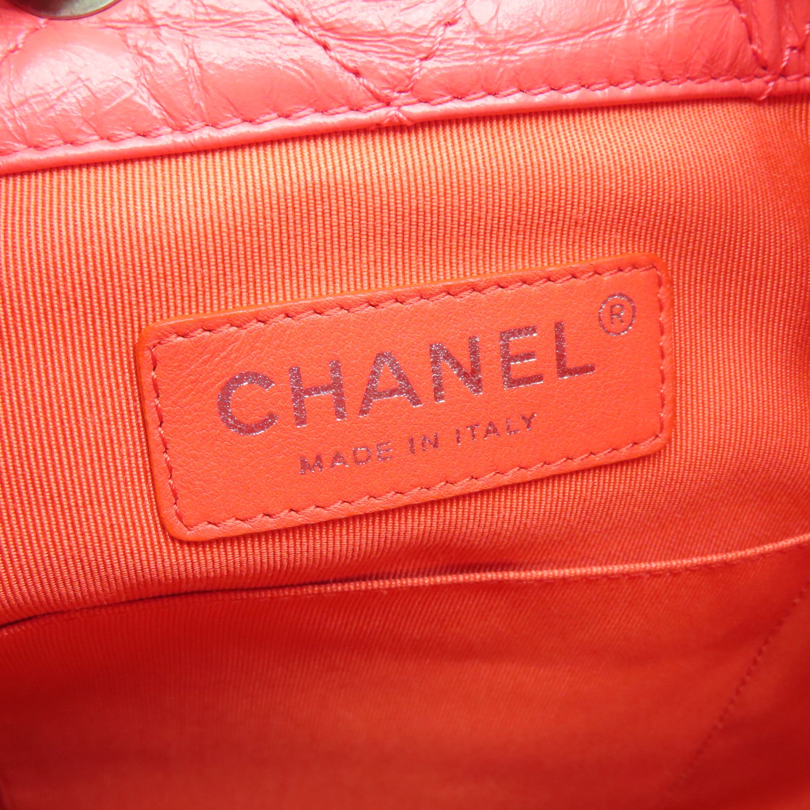 CHANEL 【激減優惠】菱格牛皮皮革Backpack金銀扣鏈帶背包粉紅色