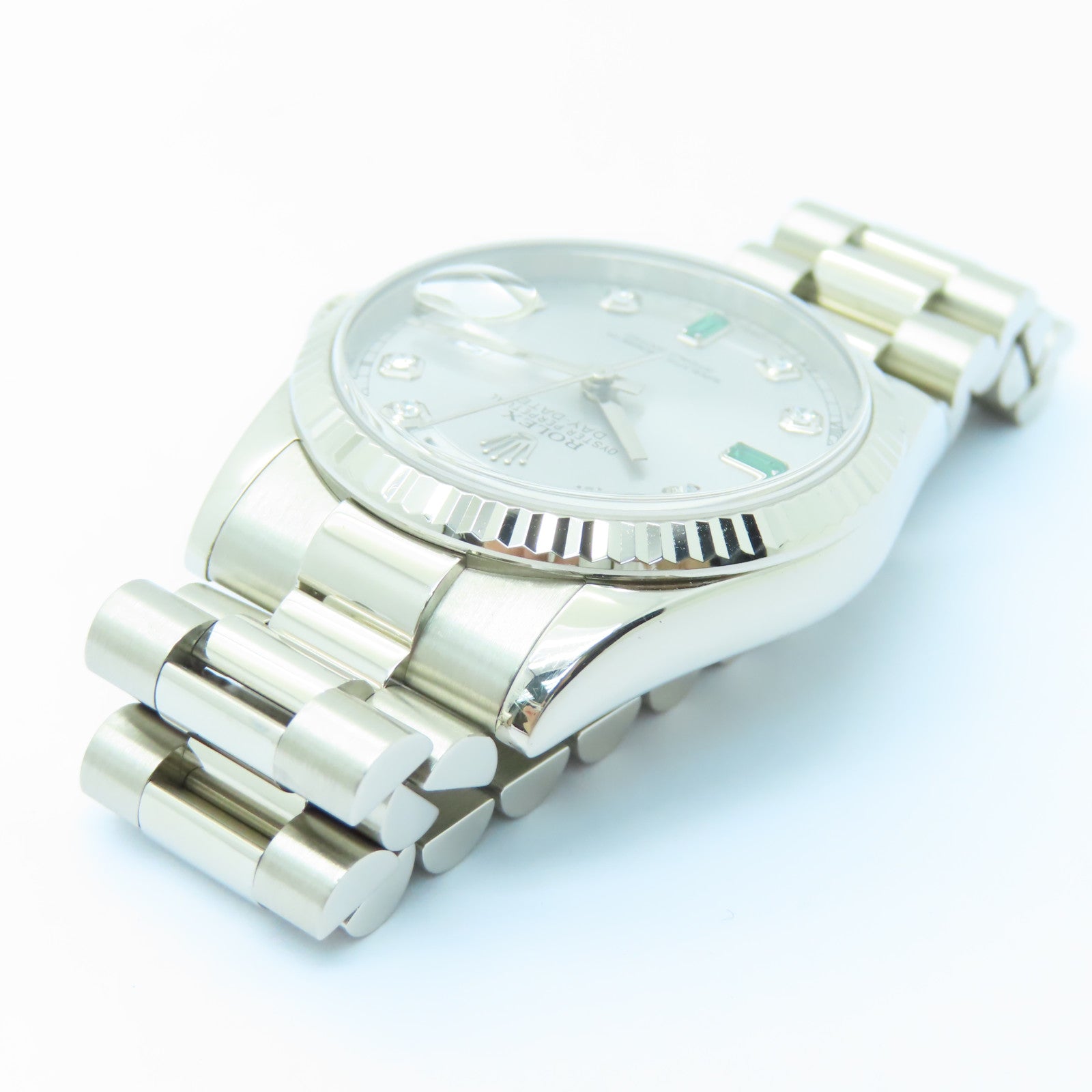 ROLEX Day Date不鏽鋼手錶自動機芯銀色