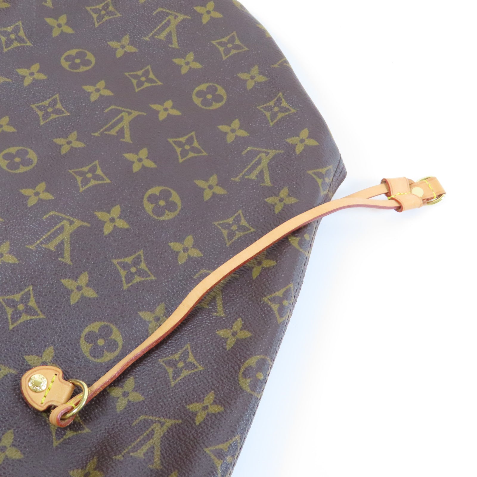 LOUIS VUITTON Monogram Neverfull GM金扣肩背袋啡色