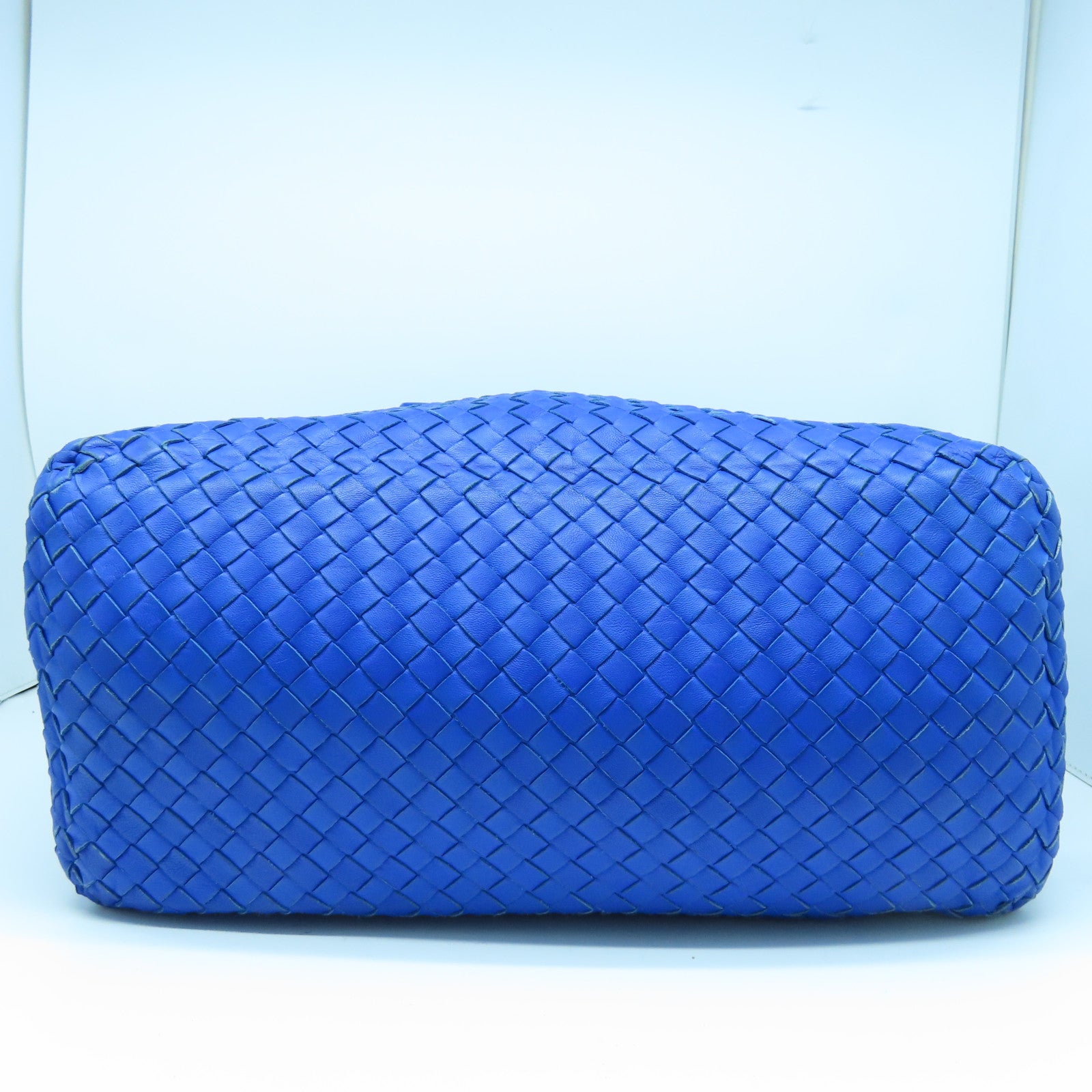 BOTTEGA VENETA 织纹皮革Shoulder Bag肩背袋蓝色