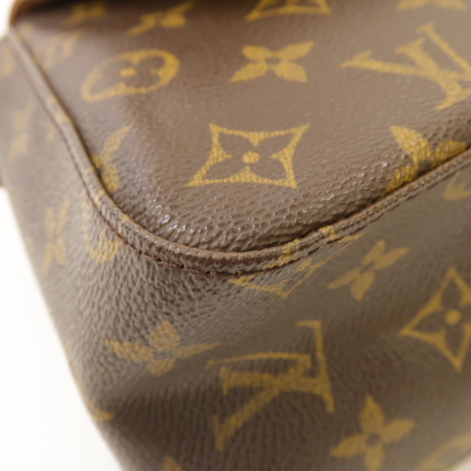 LOUIS VUITTON Monogram Looping金扣肩背袋棕色