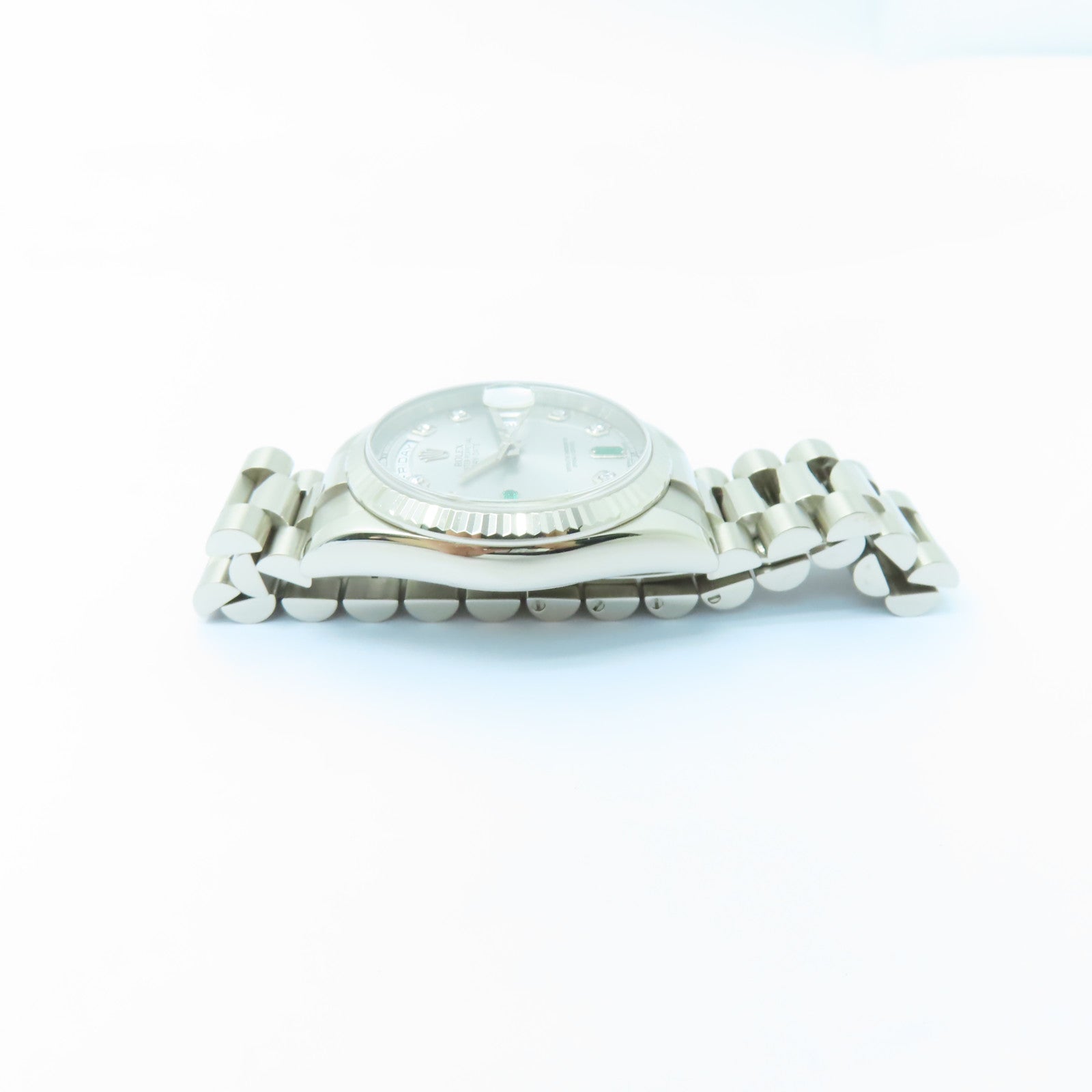 ROLEX Day Date不鏽鋼手錶自動機芯銀色