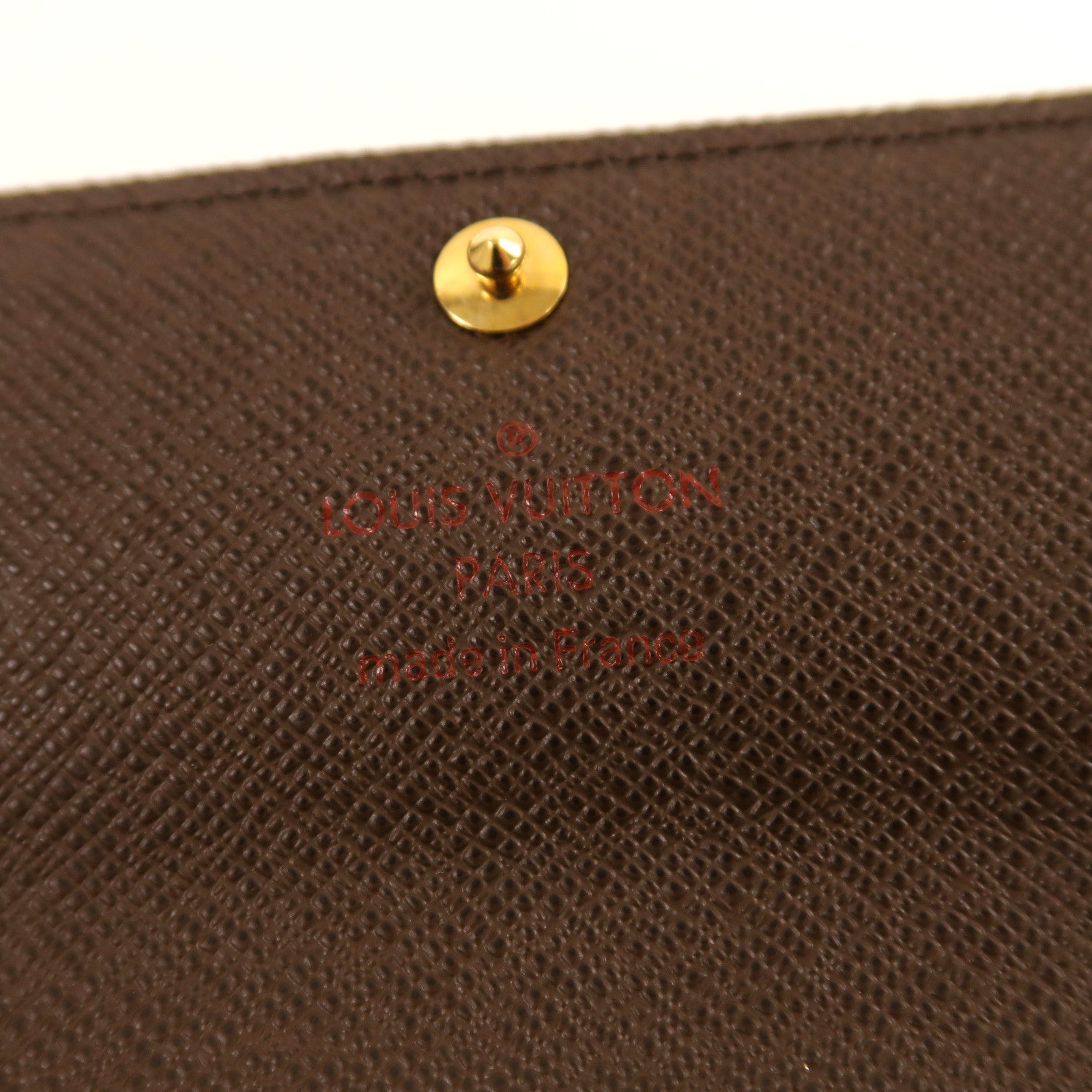 LOUIS VUITTON Damier Ebene 6 Key Holder金扣鎖匙包啡色