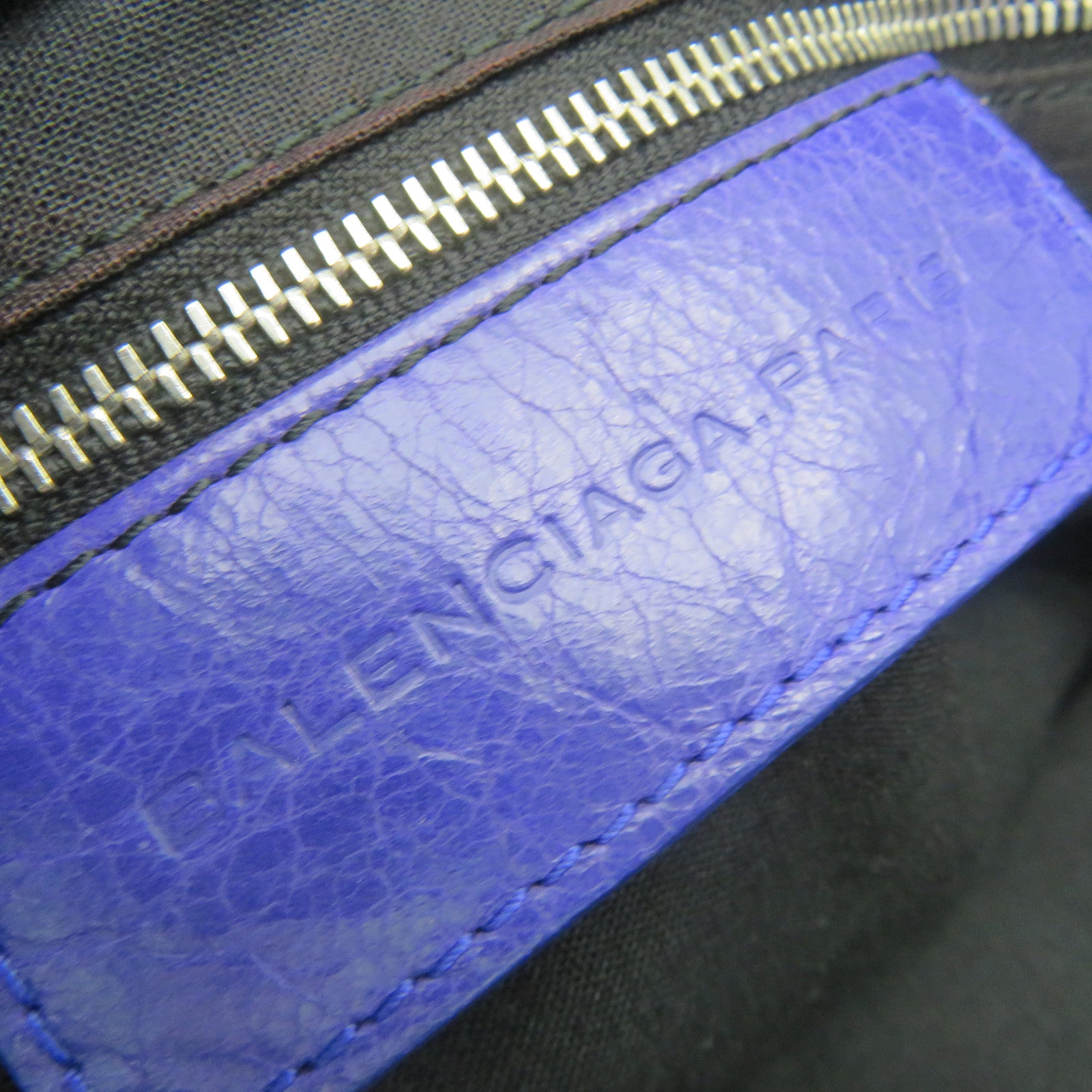 BALENCIAGA 牛皮皮革Giant City 2Way Shoulder Bag手挽肩背兩用袋紫色