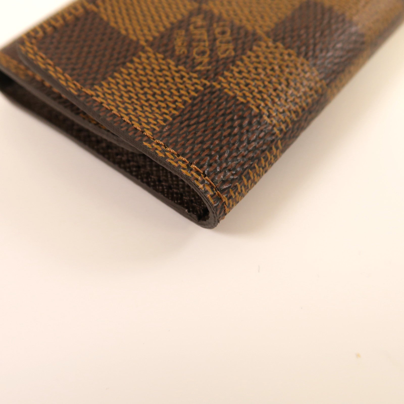 LOUIS VUITTON Damier Ebene 6 Key Holder金扣鎖匙包啡色
