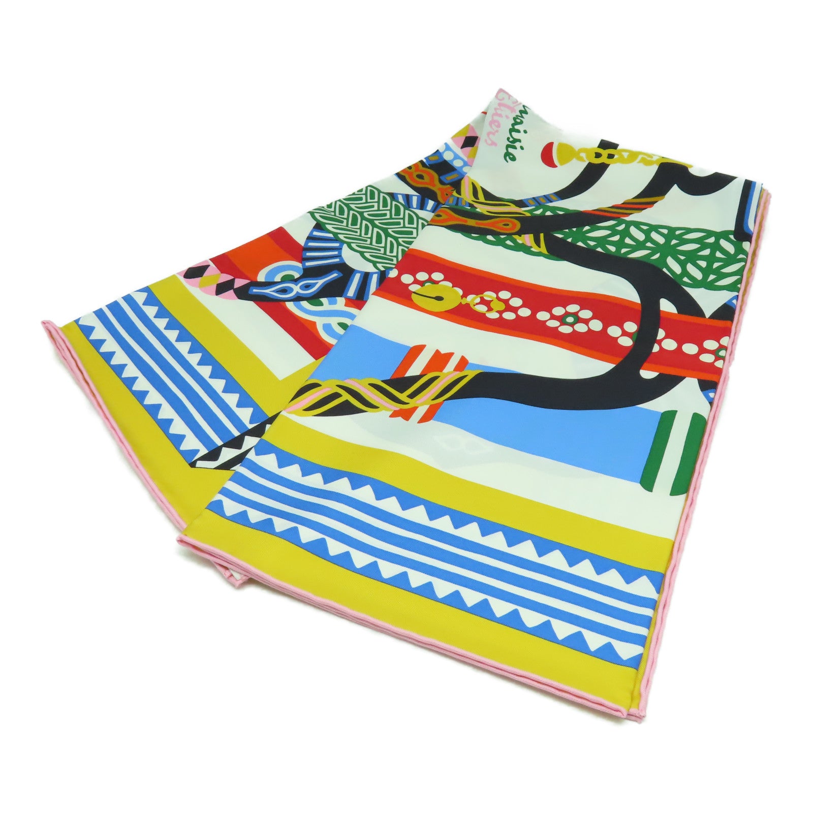 HERMES 絲質Scarf 90x90絲巾彩色