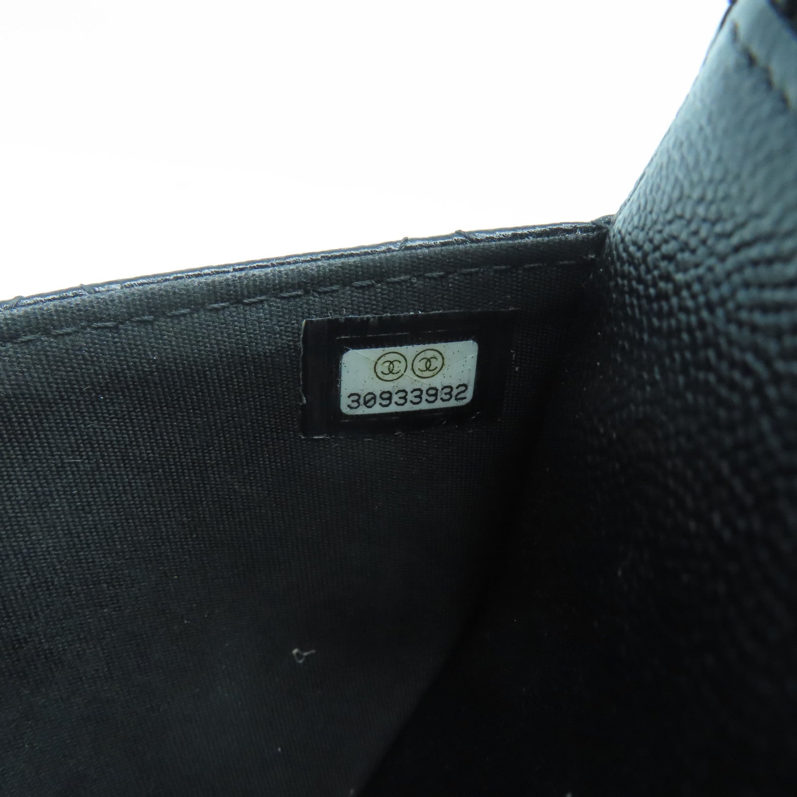 CHANEL 菱格牛皮皮革Chain Shoulder金扣鏈帶肩背袋黑色