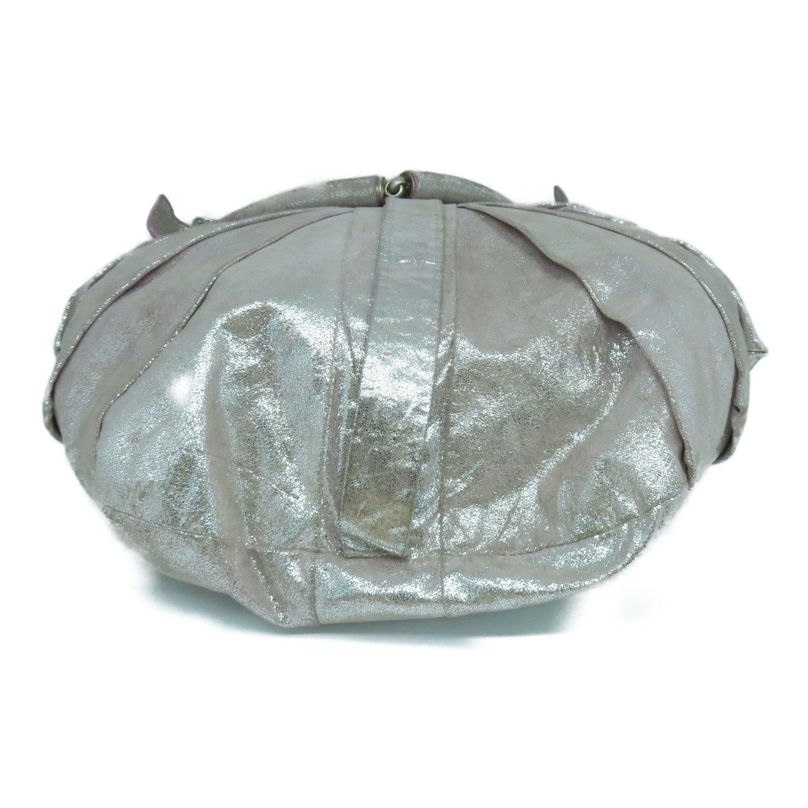 FENDI 【激減優惠】牛皮皮革Shoulder Bag銀扣肩背袋粉紅色