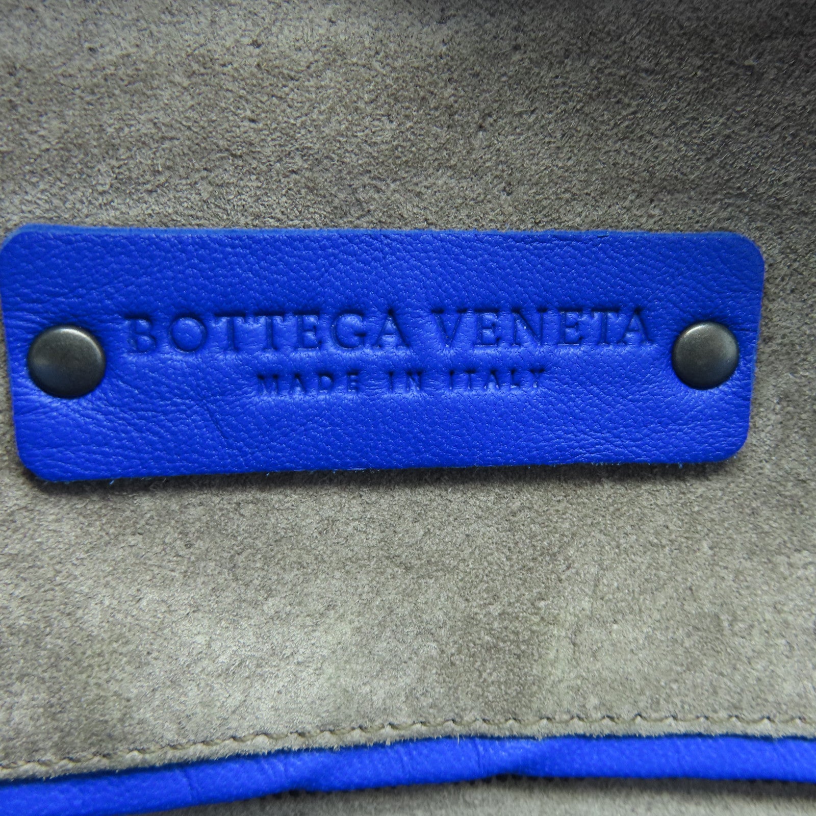 BOTTEGA VENETA 织纹皮革Shoulder Bag肩背袋蓝色