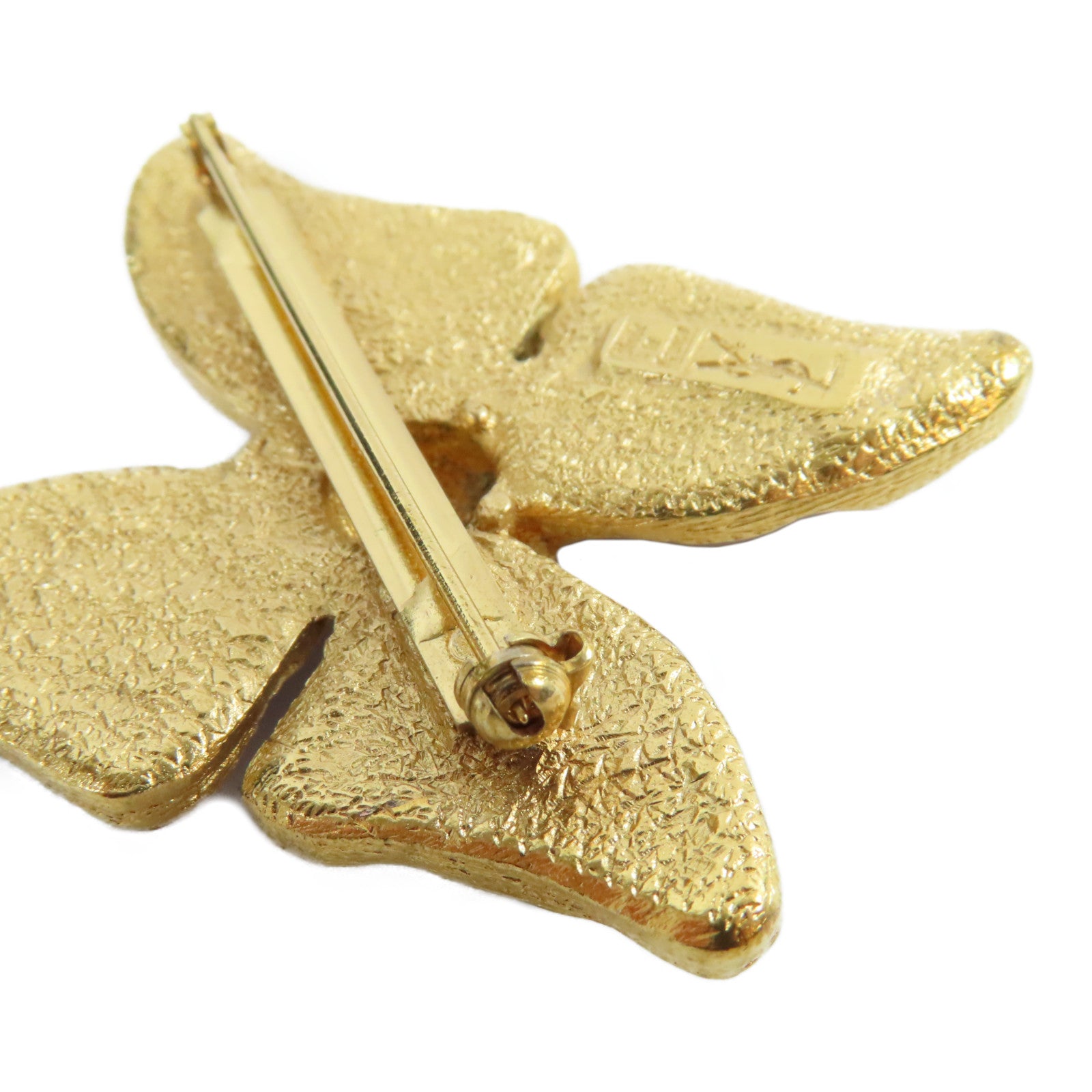 YVES SAINT LAURENT 金屬Brooch胸針紫色/金色