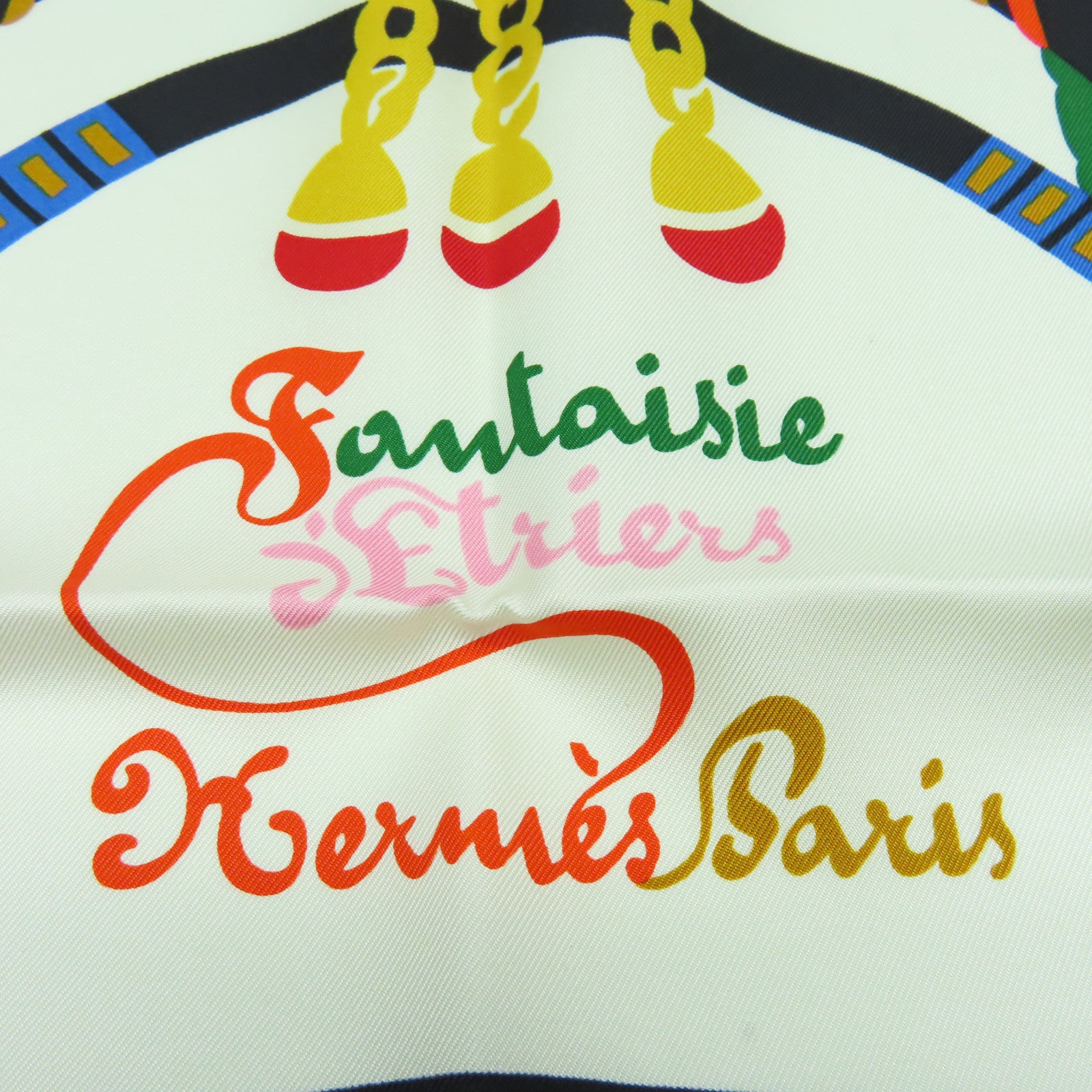 HERMES 絲質Scarf 90x90絲巾彩色