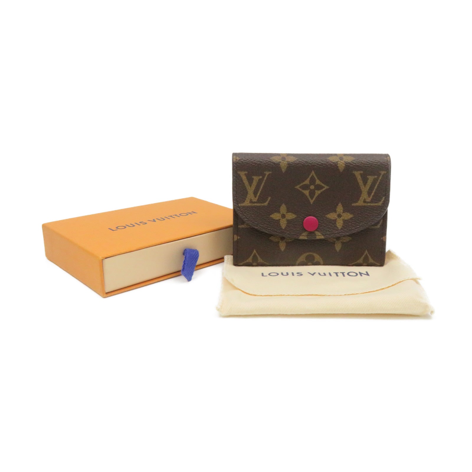 LOUIS VUITTON Monogram Rosalie Card case卡套啡色