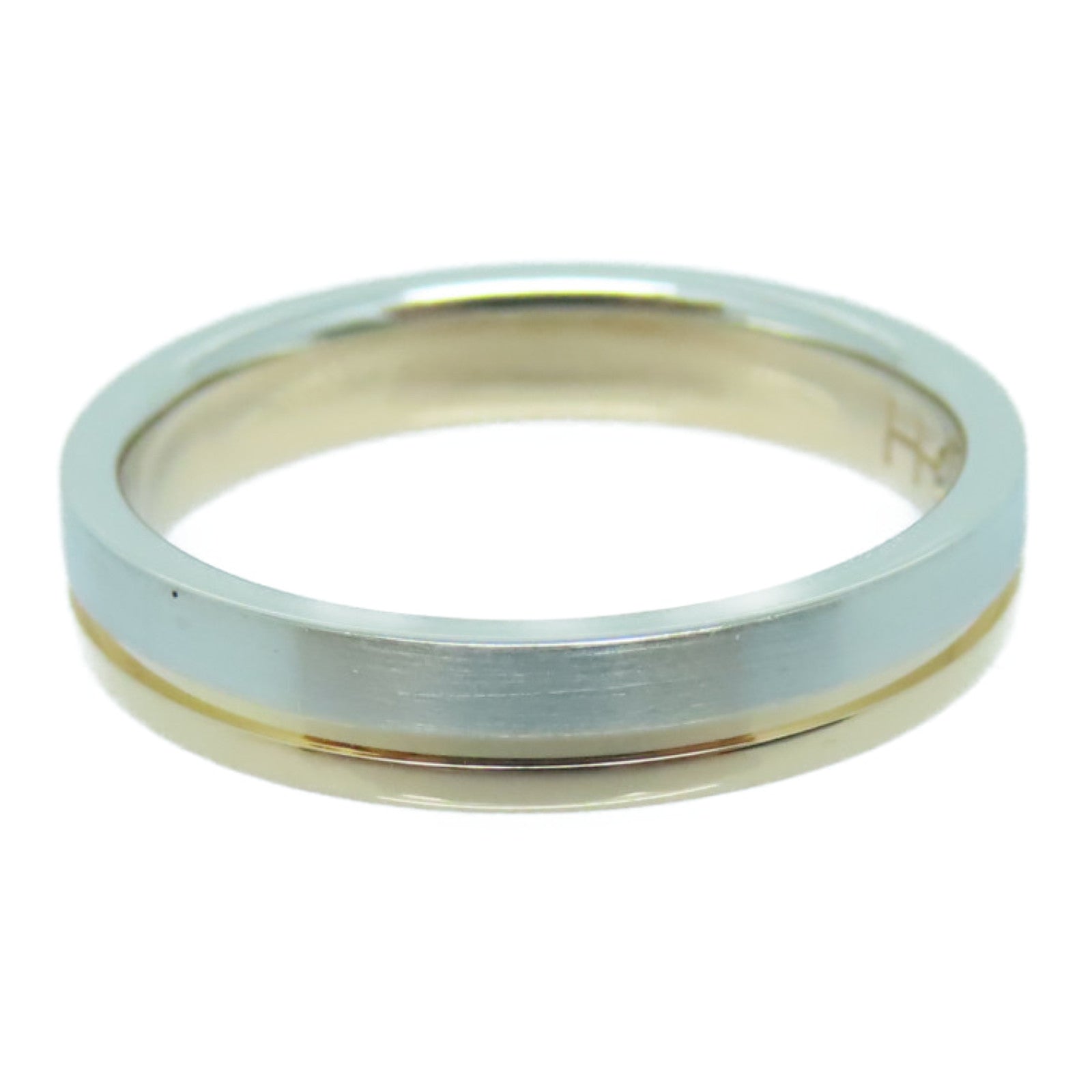 JEWELRY 950PT鉑金/18K玫瑰金Diamond Ring 0.009ct鑽石戒指US#5.75