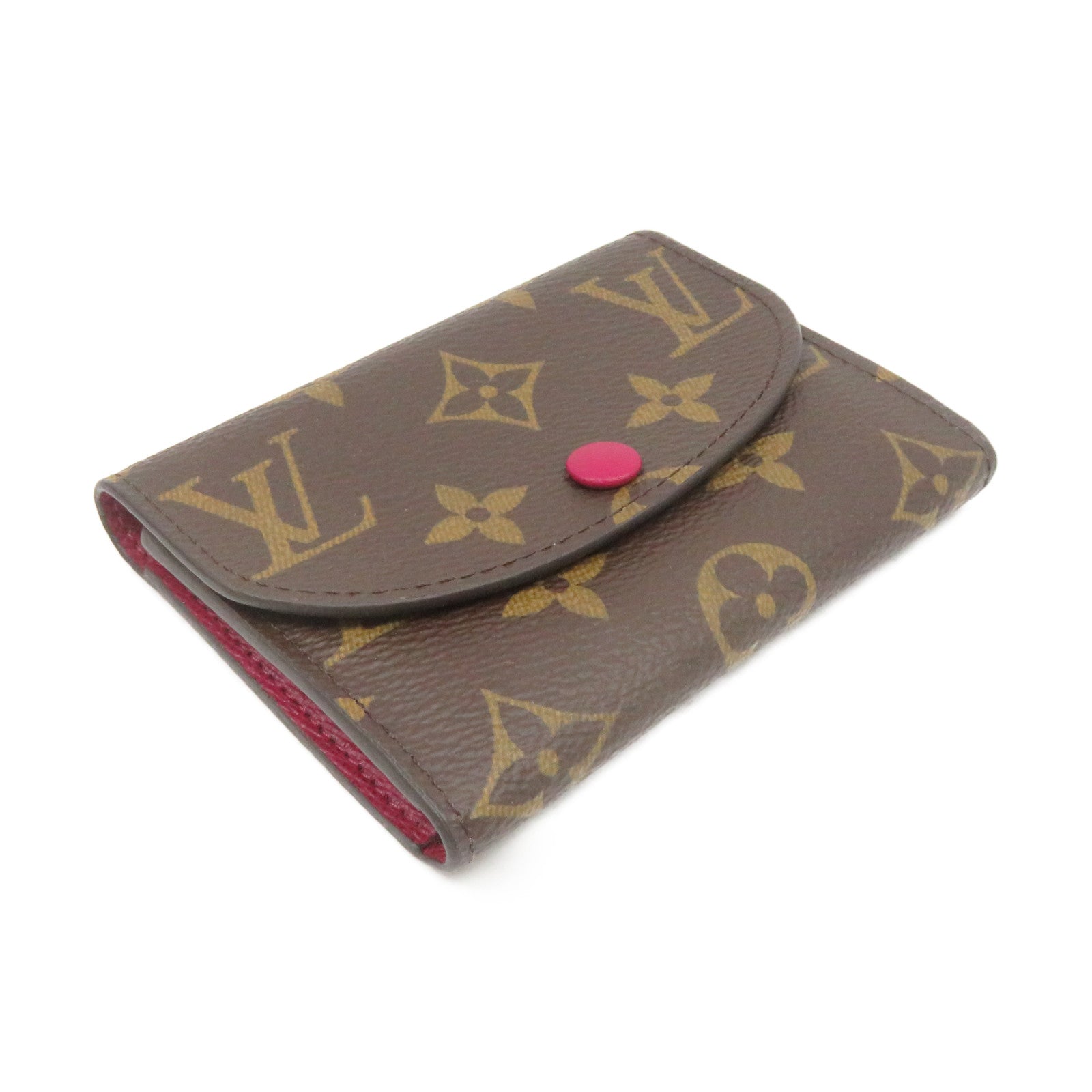 LOUIS VUITTON Monogram Rosalie Card case卡套啡色
