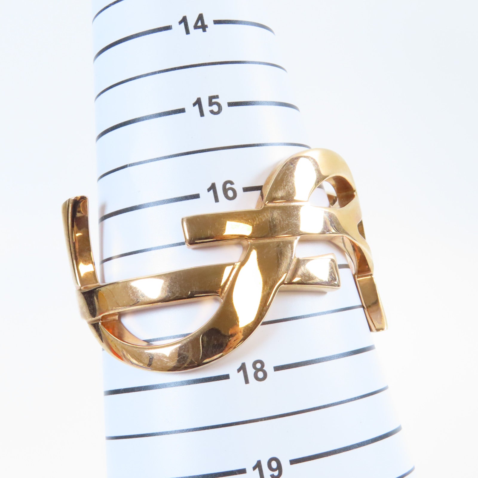 SAINT LAURENT 金屬Bangle手鐲金色