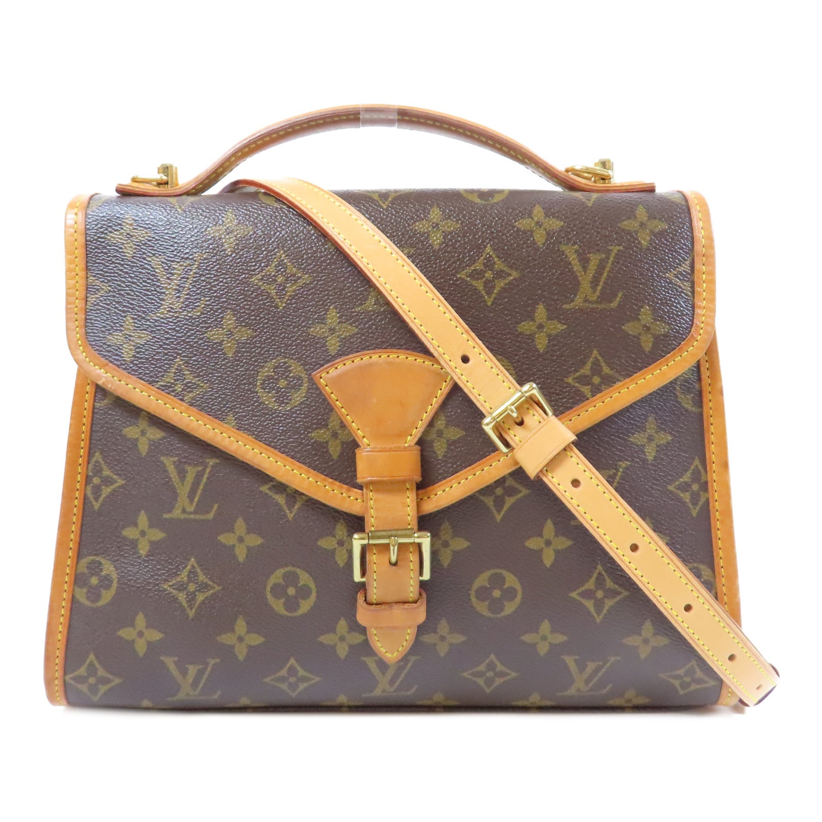 LOUIS VUITTON Monogram Bel Air金扣手挽肩背兩用袋啡色