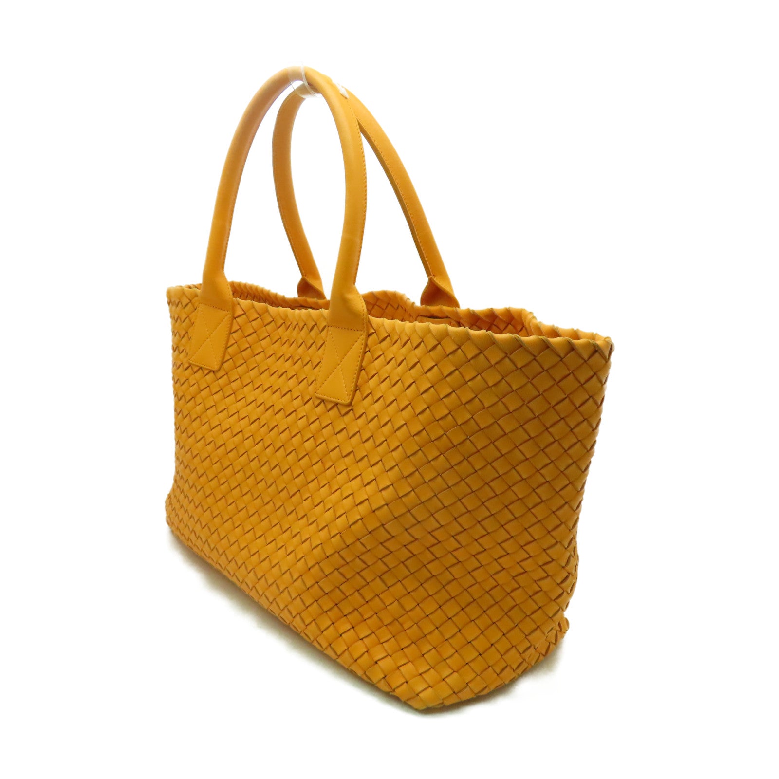BOTTEGA VENETA 織紋皮革Shoulder Bag肩背袋橙色
