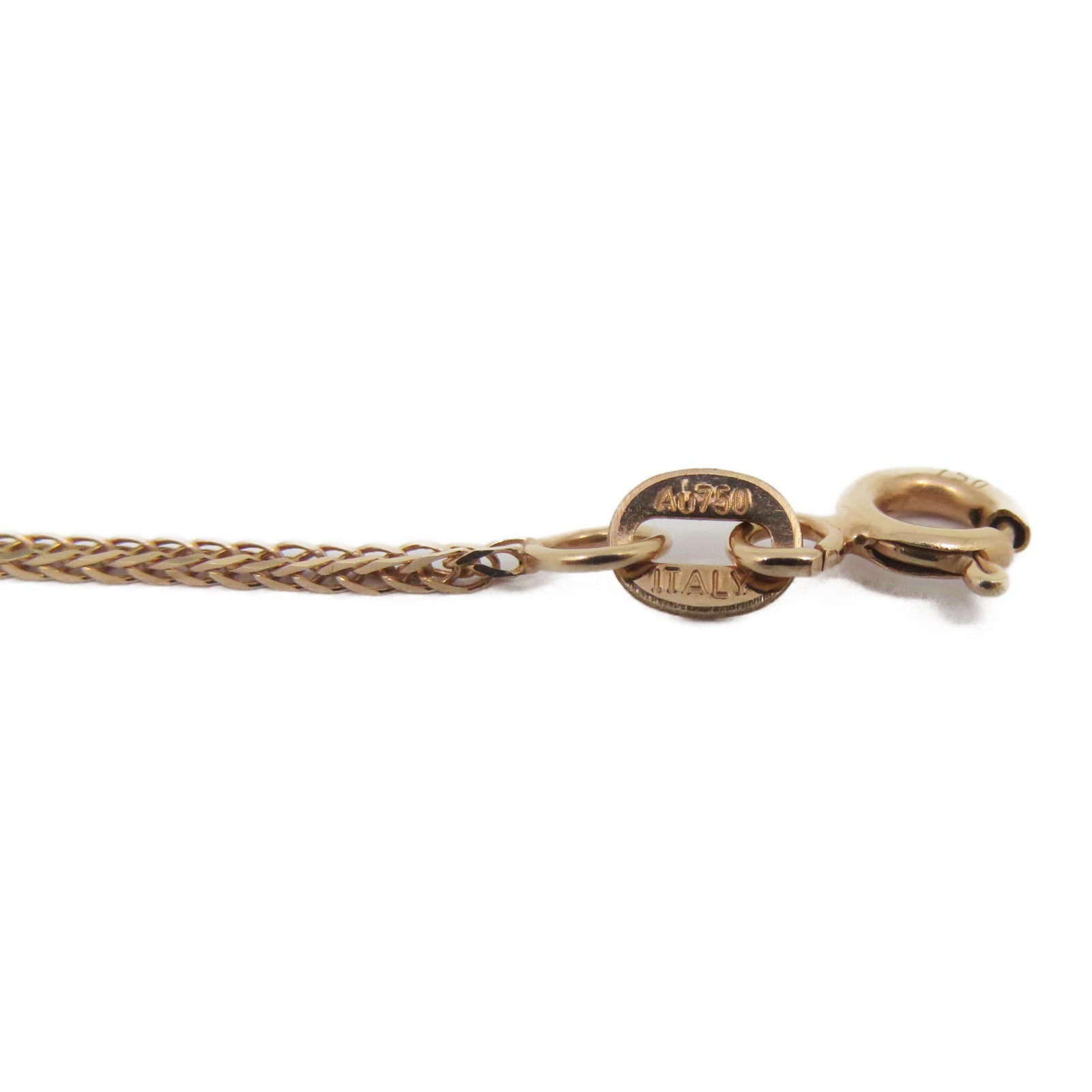 JEWELRY [Sharp Discount] 18K Rose Gold Diamond Necklace0.08ct/0.05ct Diamond Necklace