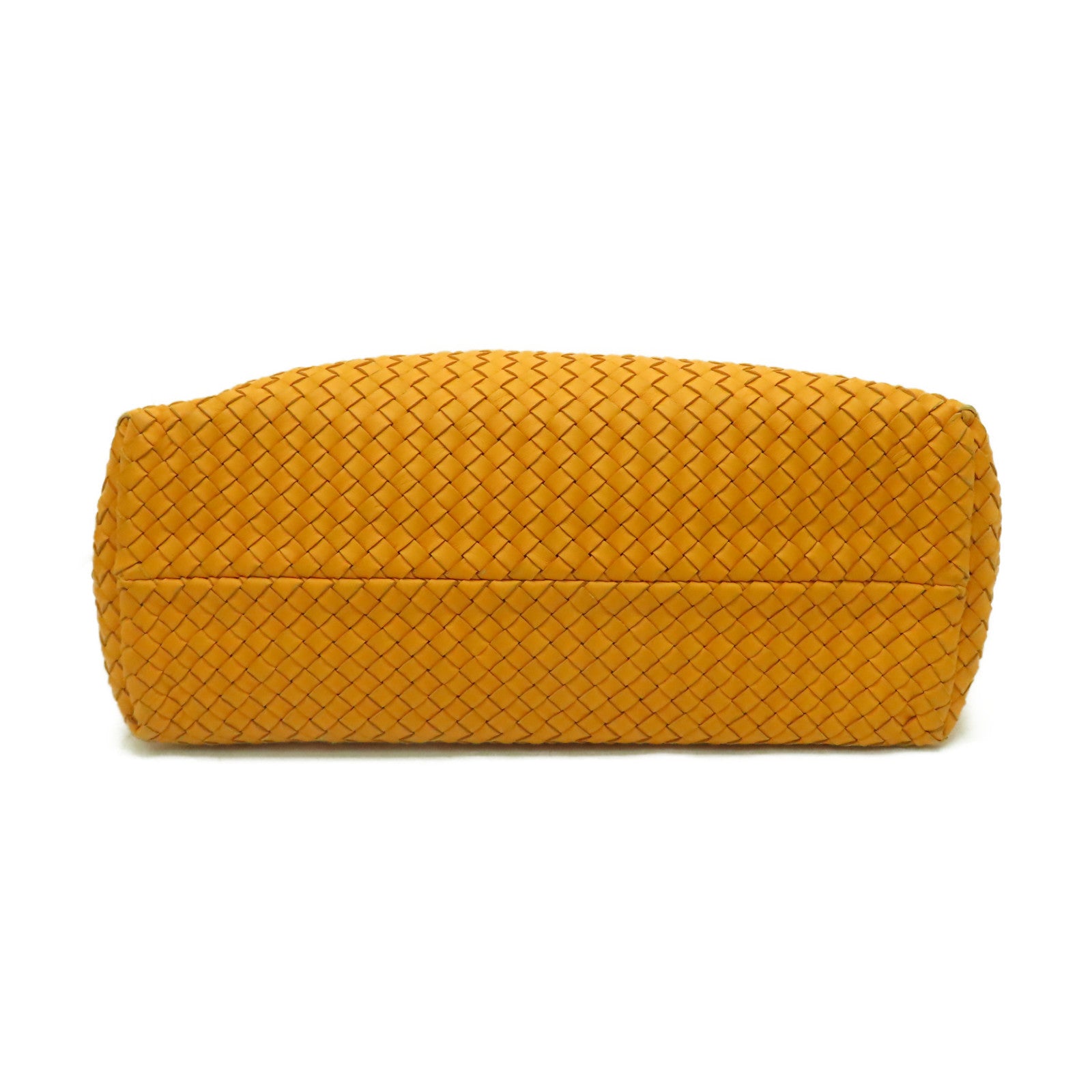 BOTTEGA VENETA 織紋皮革Shoulder Bag肩背袋橙色