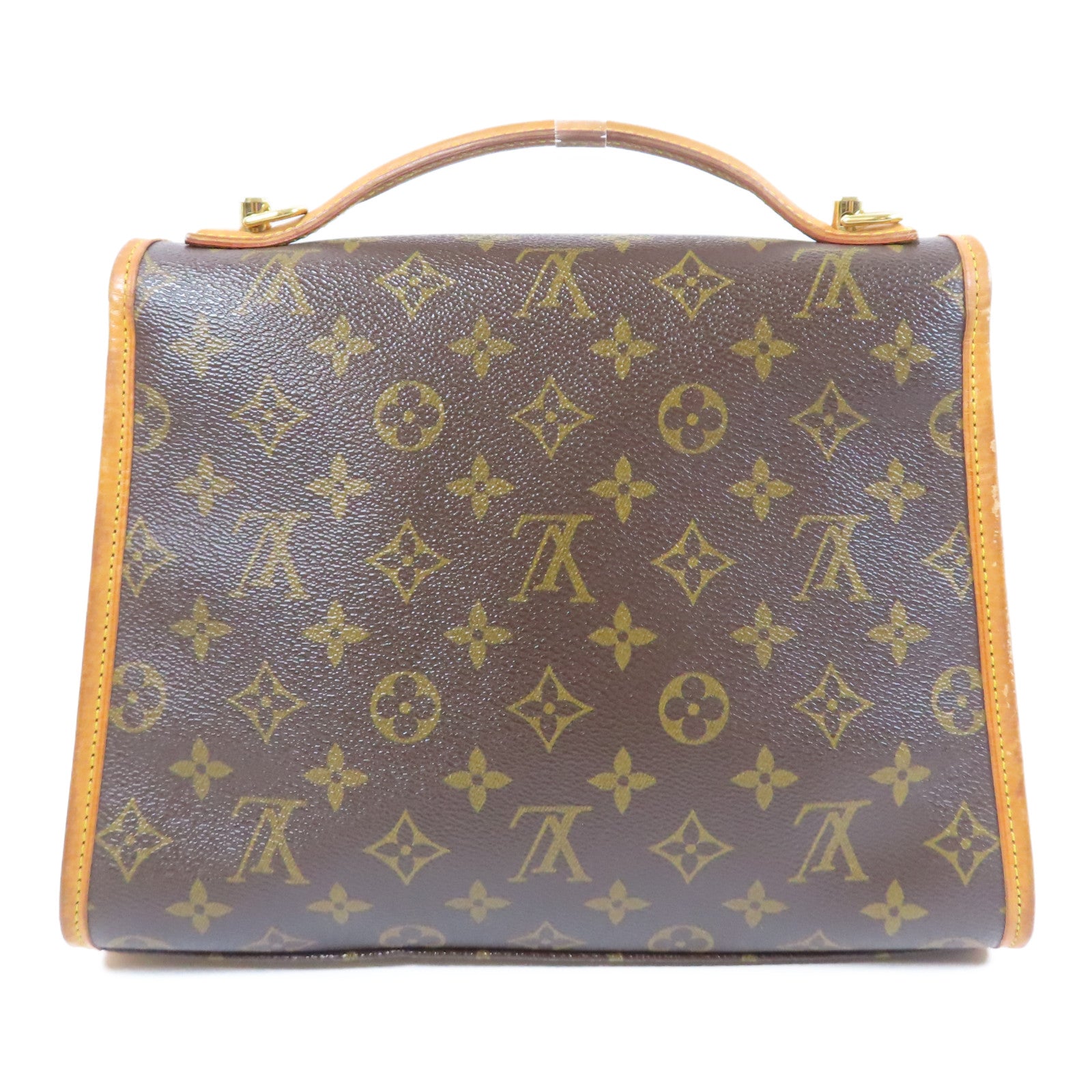 LOUIS VUITTON Monogram Bel Air金扣手挽肩背兩用袋啡色