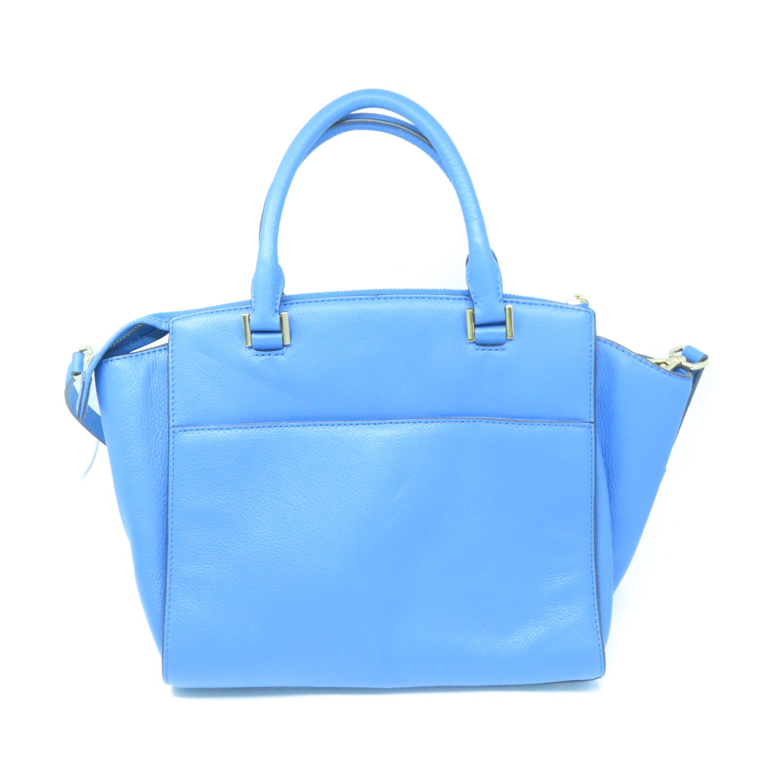 Michael Kors 【激減優惠】牛皮皮革2 Way Shoulder Bag金扣手挽肩背兩用袋藍色