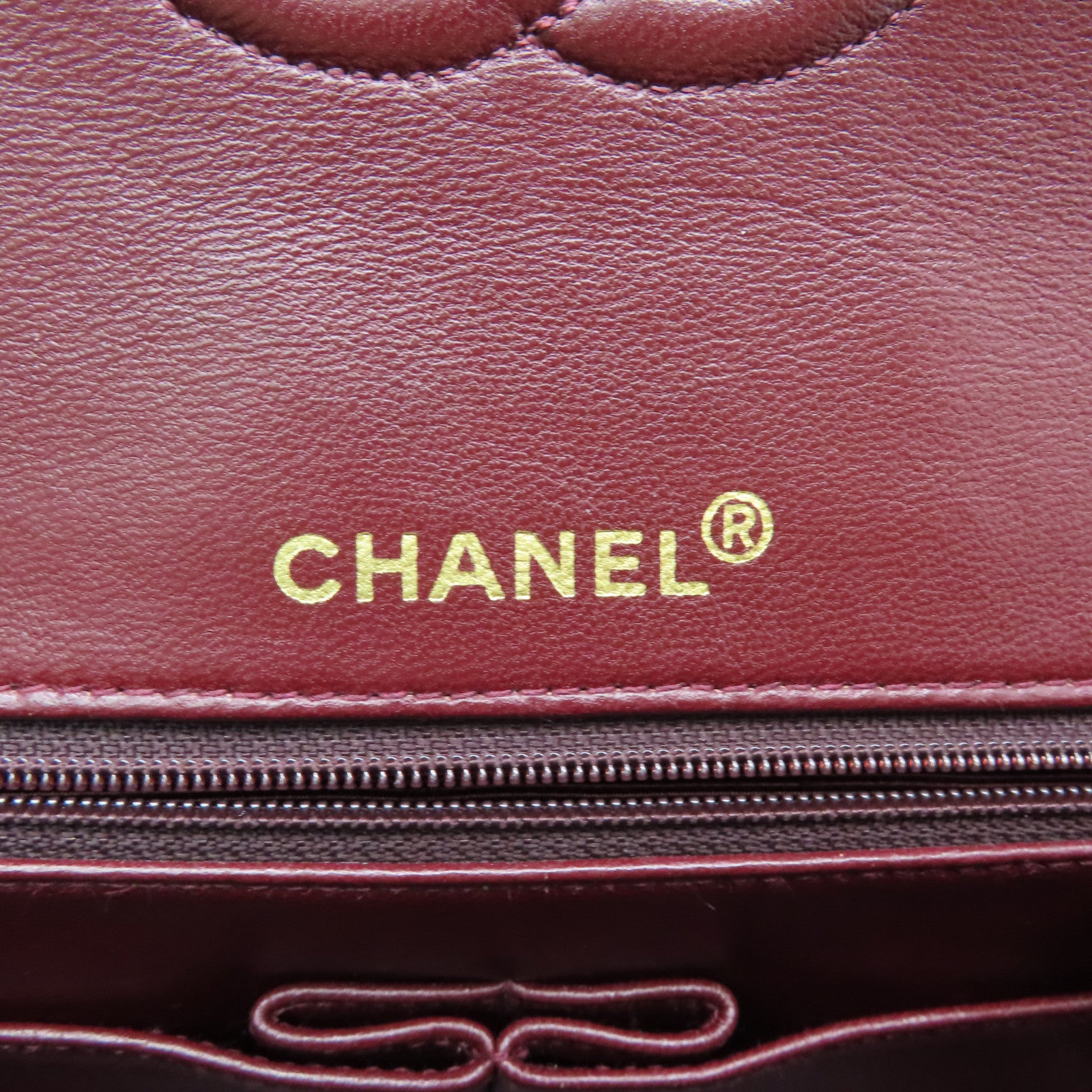 CHANEL Rhombus Sheepskin Leather Chain Shoulder Gold Buckle Hand Chain Belt Shoulder Bag Black
