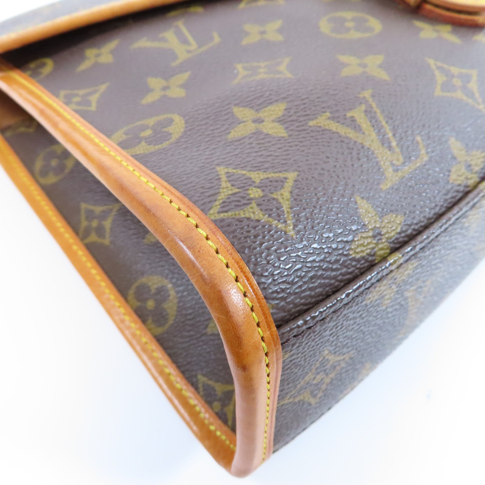 LOUIS VUITTON Monogram Bel Air金扣手挽肩背兩用袋啡色