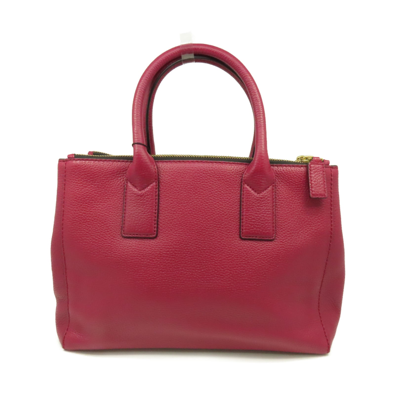 MARC JACOBS 牛皮皮革2 Way Shoulder Bag金扣手挽肩背兩用袋酒紅色