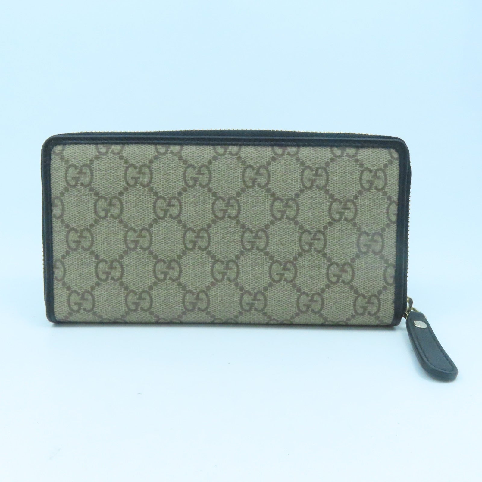GUCCI 涂层皮革Round Wallet金扣长钱包啡色