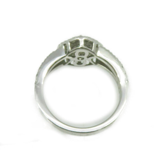 JEWELRY 【激減優惠】PT900鉑金/0.18ct綠寶石/0.43ct鑽石Emerald Ring戒指US#5.75