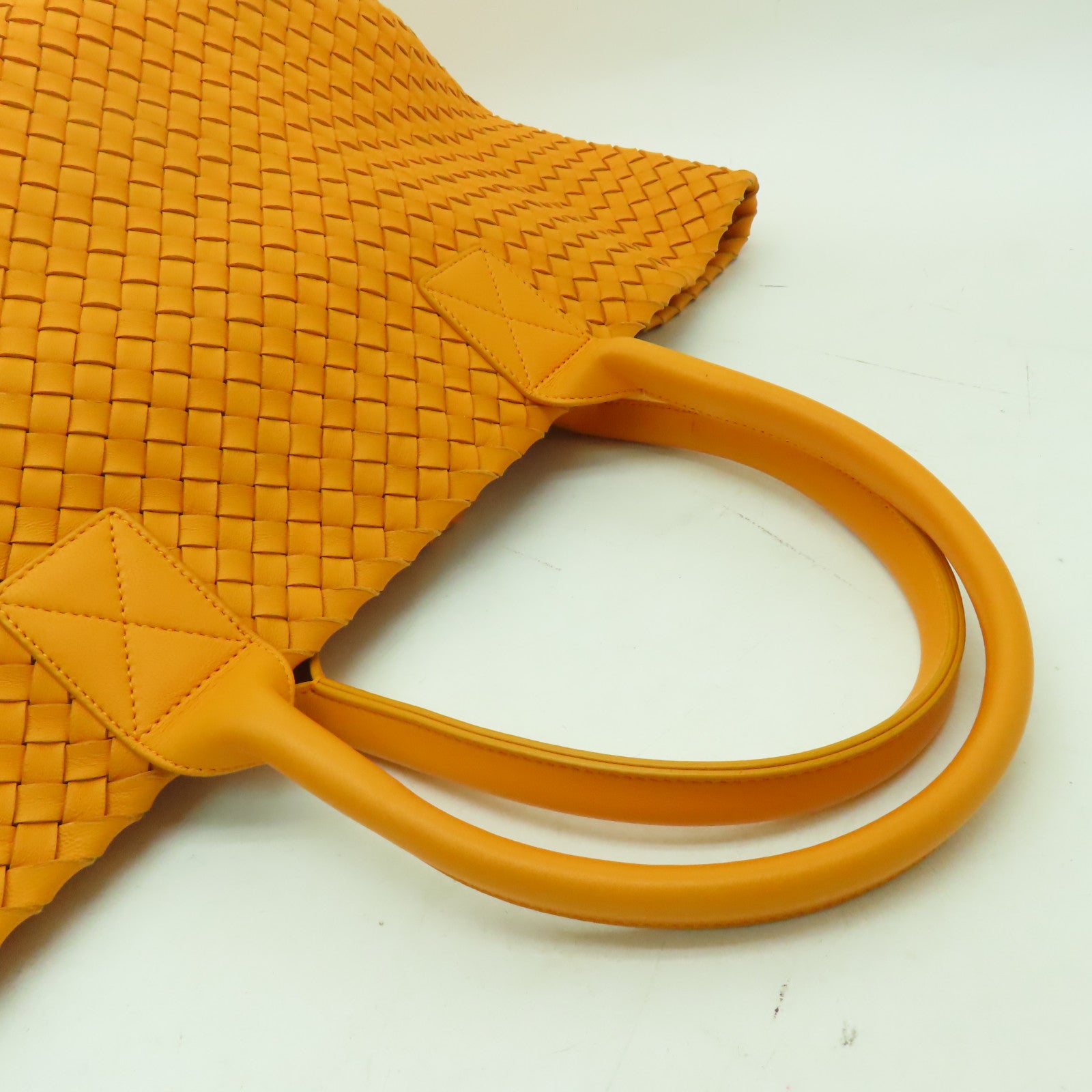 BOTTEGA VENETA 織紋皮革Shoulder Bag肩背袋橙色