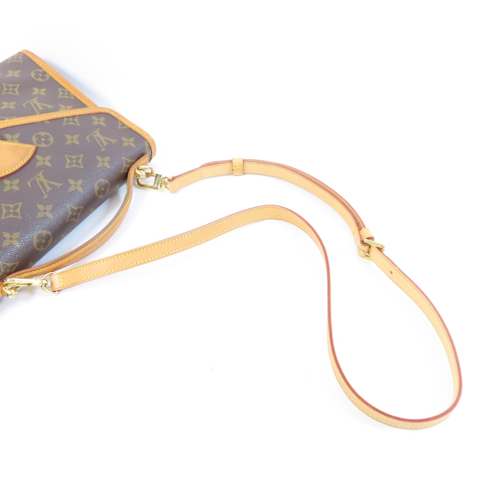 LOUIS VUITTON Monogram Bel Air金扣手挽肩背兩用袋啡色