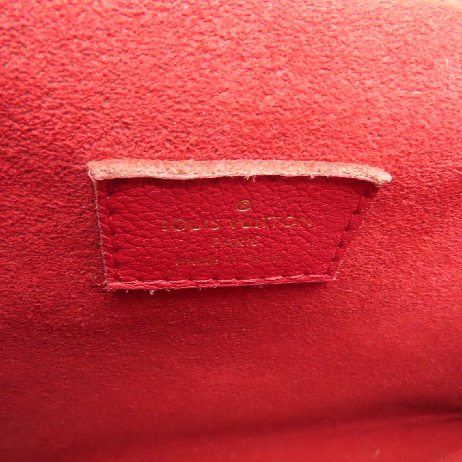 LOUIS VUITTON Monogram Victoire金扣鏈帶肩背袋啡色/紅色