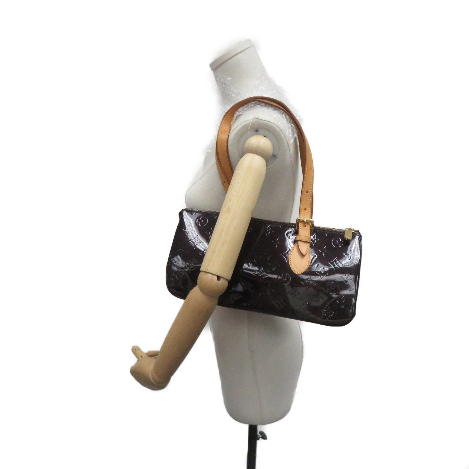 LOUIS VUITTON Mono-Vernis Rosewood Avenue Shoulder Bag肩背袋深紫色
