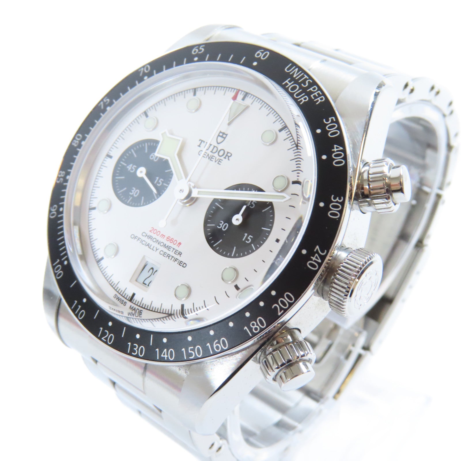 TUDOR Black Bay Chrono不鏽鋼手錶自動機芯白色