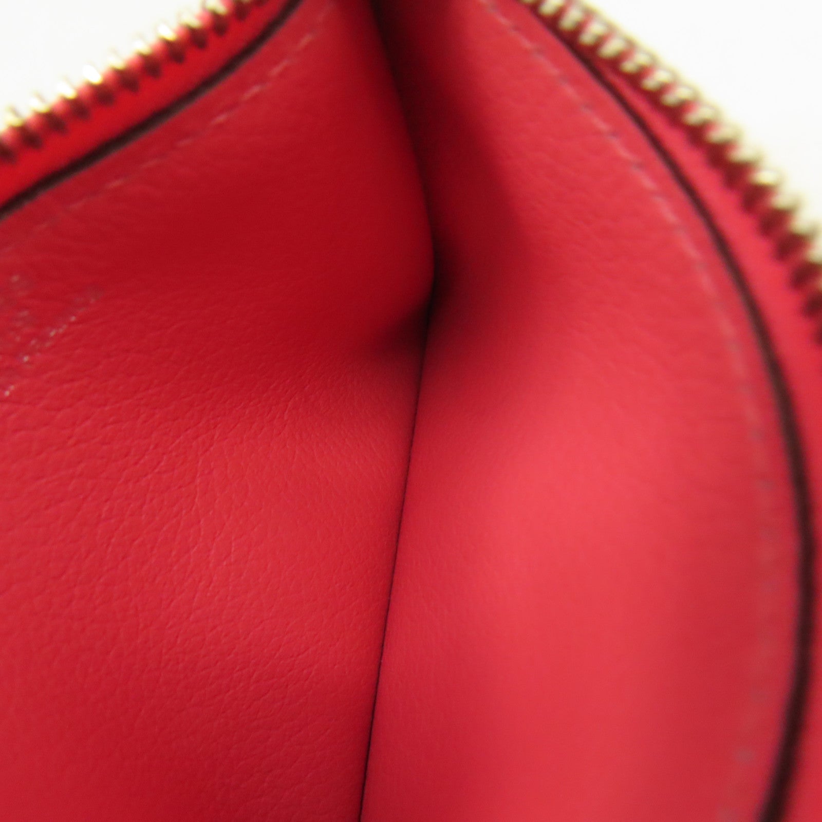 HERMES Evercolor皮革Roulis Slim Pouch銀扣錢包/手拿包Rose Azalee杜鵑粉色