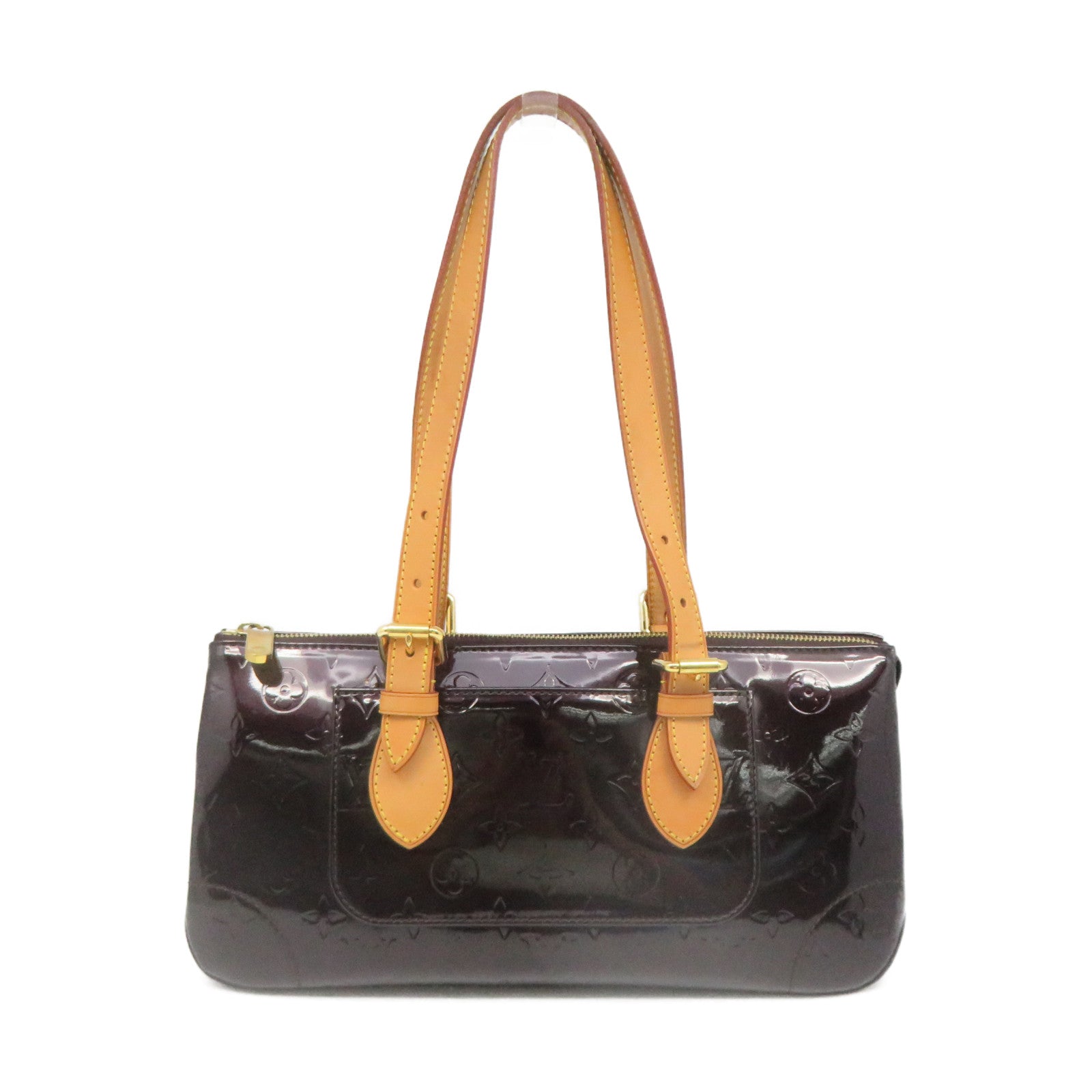 LOUIS VUITTON Mono-Vernis Rosewood Avenue Shoulder Bag肩背袋深紫色