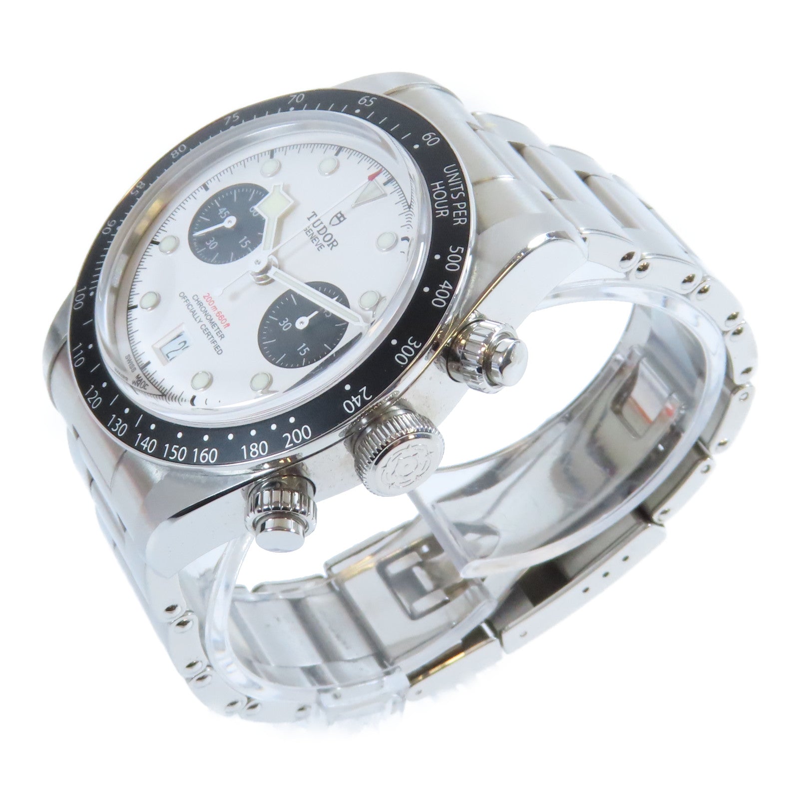 TUDOR Black Bay Chrono不鏽鋼手錶自動機芯白色