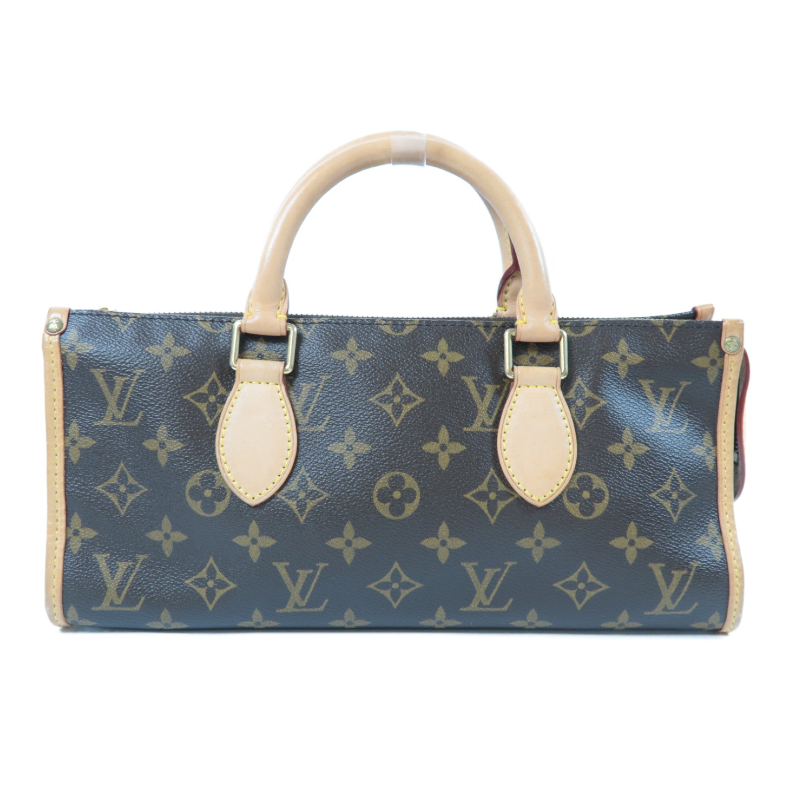 LOUIS VUITTON Monogram Popincourt金扣手挽袋啡色