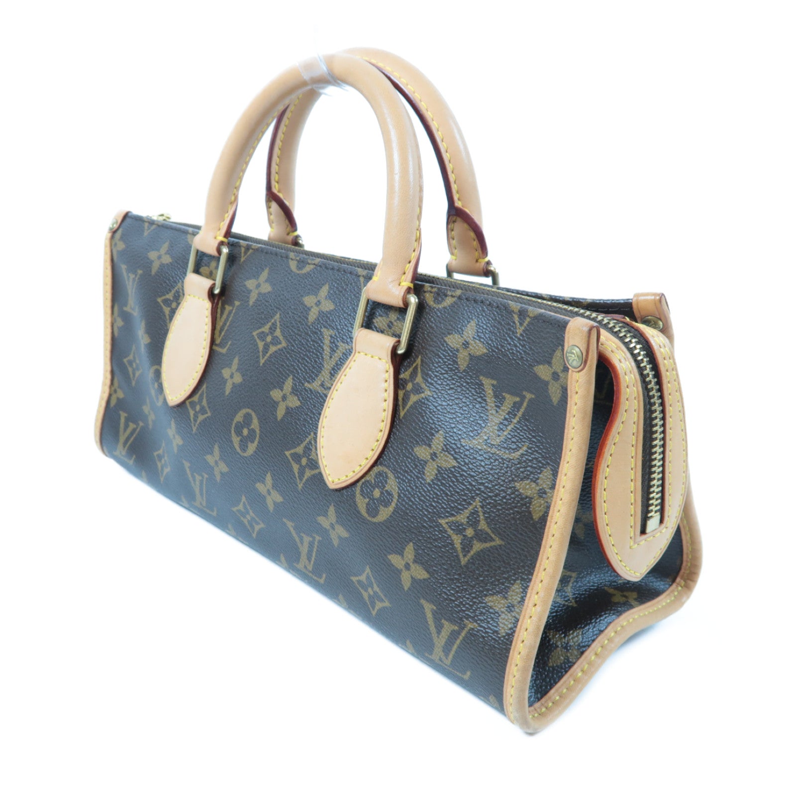 LOUIS VUITTON Monogram Popincourt金扣手挽袋啡色