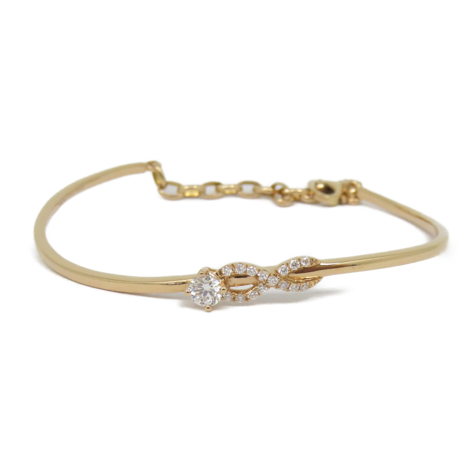 JEWELRY [Sharp Discount] 18K Rose Gold Diamond Bracelet0.18ct/0.08ct Diamond Bracelet