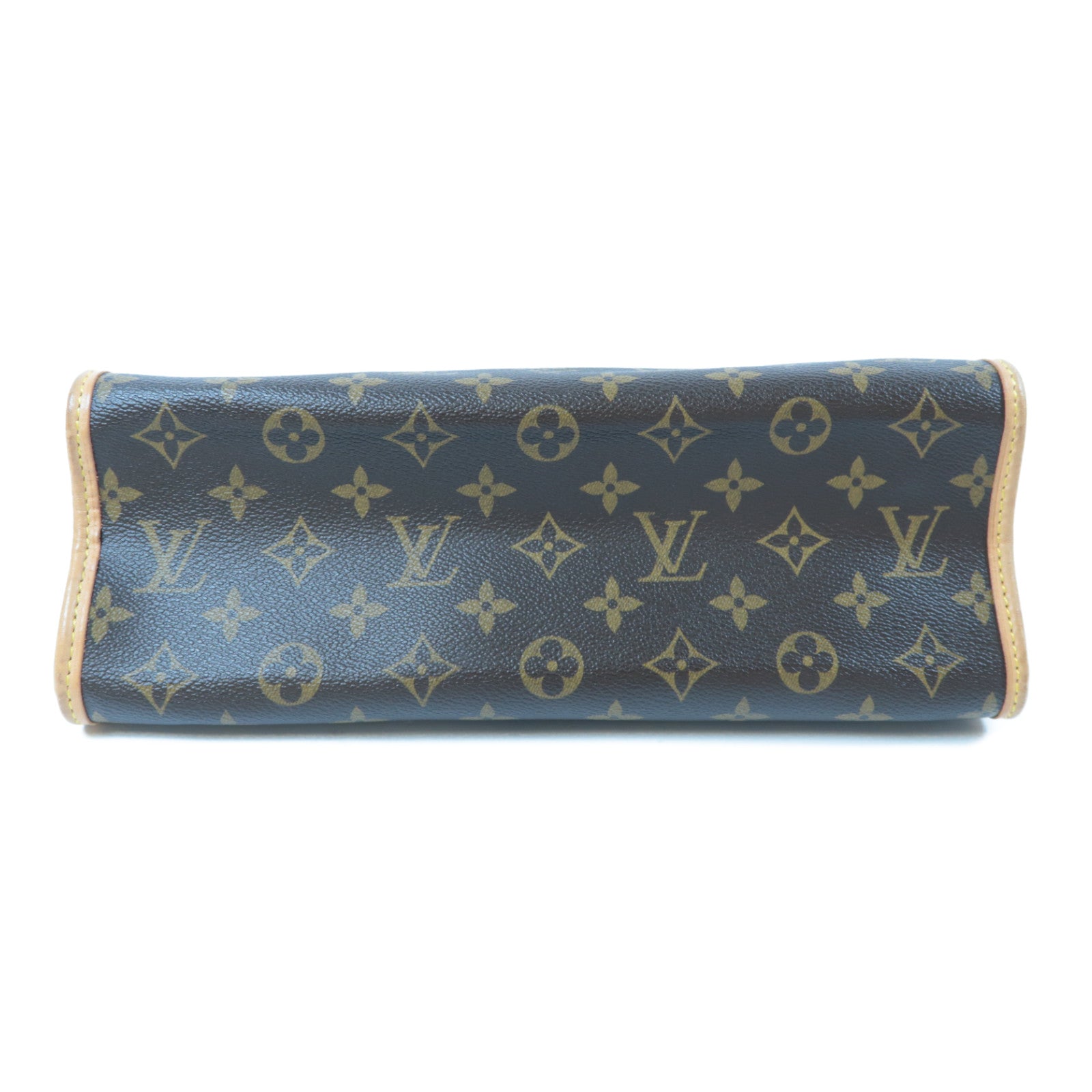LOUIS VUITTON Monogram Popincourt金扣手挽袋啡色