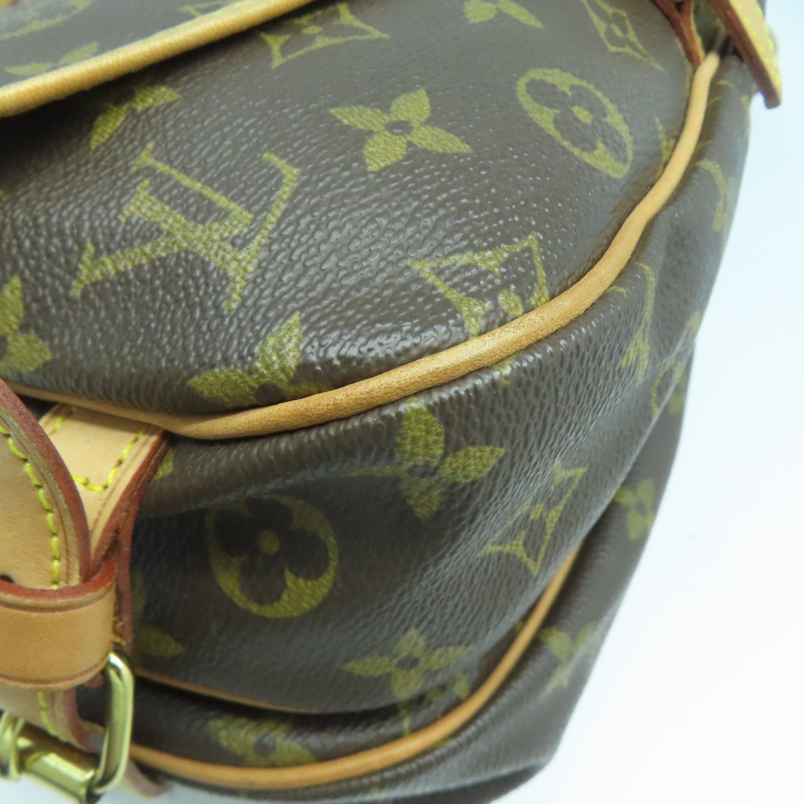 LOUIS VUITTON Monogram Saumur 30金扣肩背袋啡色