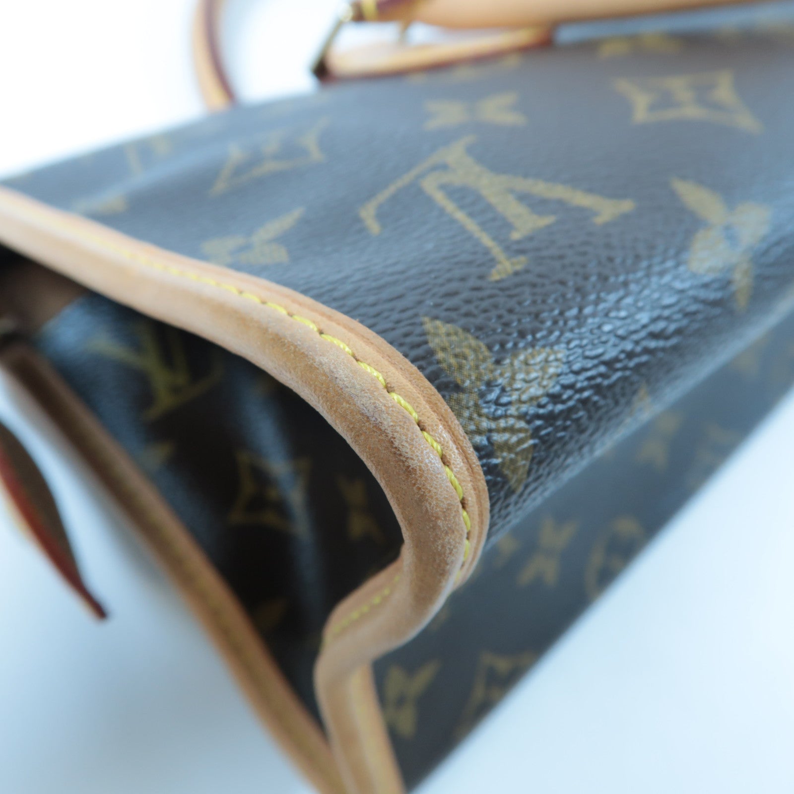 LOUIS VUITTON Monogram Popincourt金扣手挽袋啡色