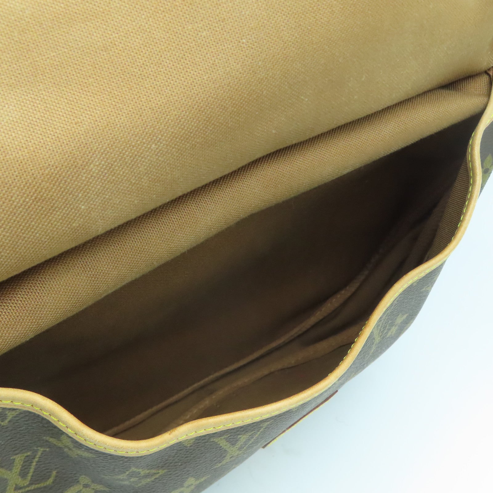 LOUIS VUITTON Monogram Saumur 30金扣肩背袋啡色
