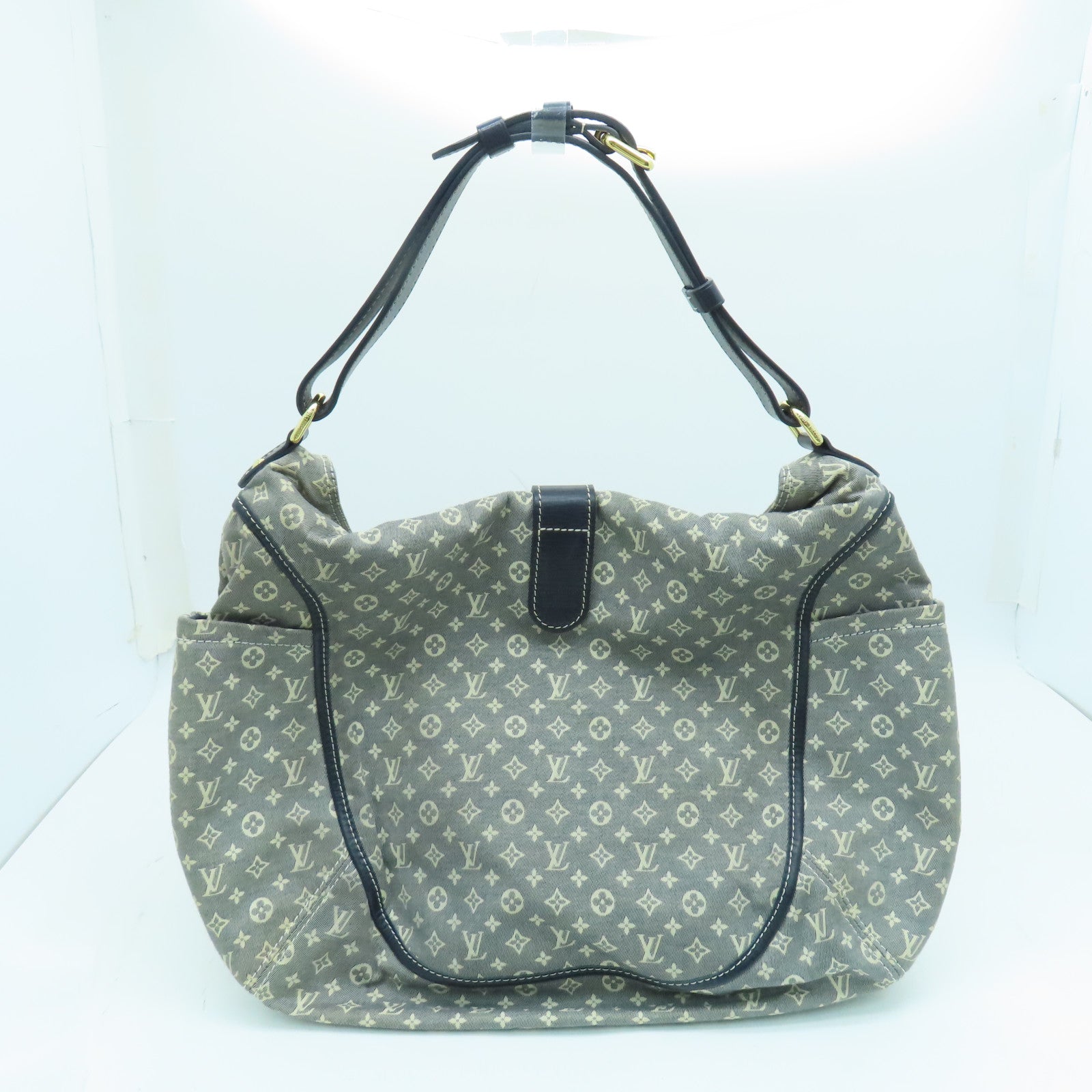 LOUIS VUITTON Monogram Mini Romance Shoulder Bag金扣肩背袋蓝色