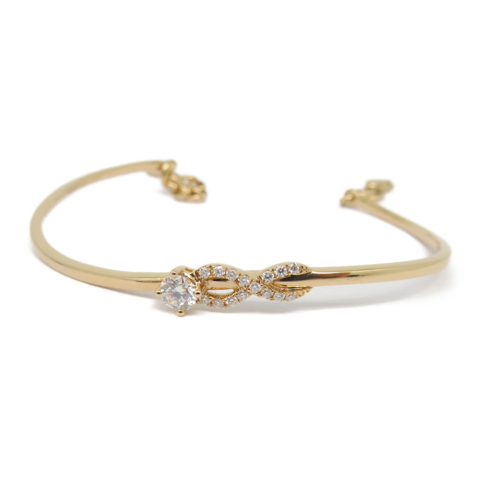 JEWELRY [Sharp Discount] 18K Rose Gold Diamond Bracelet0.18ct/0.08ct Diamond Bracelet