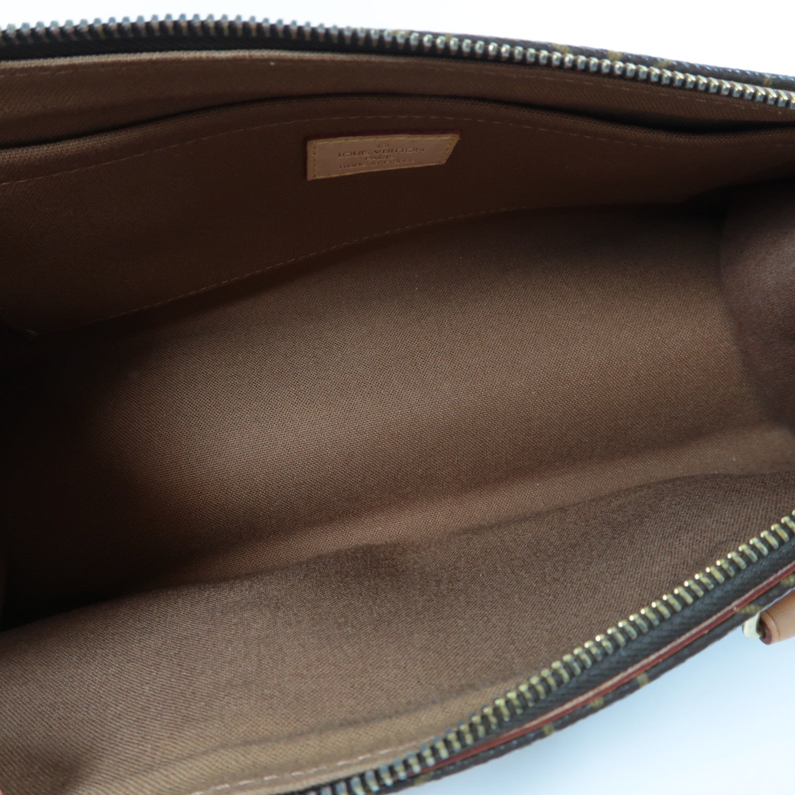 LOUIS VUITTON Monogram Popincourt金扣手挽袋啡色