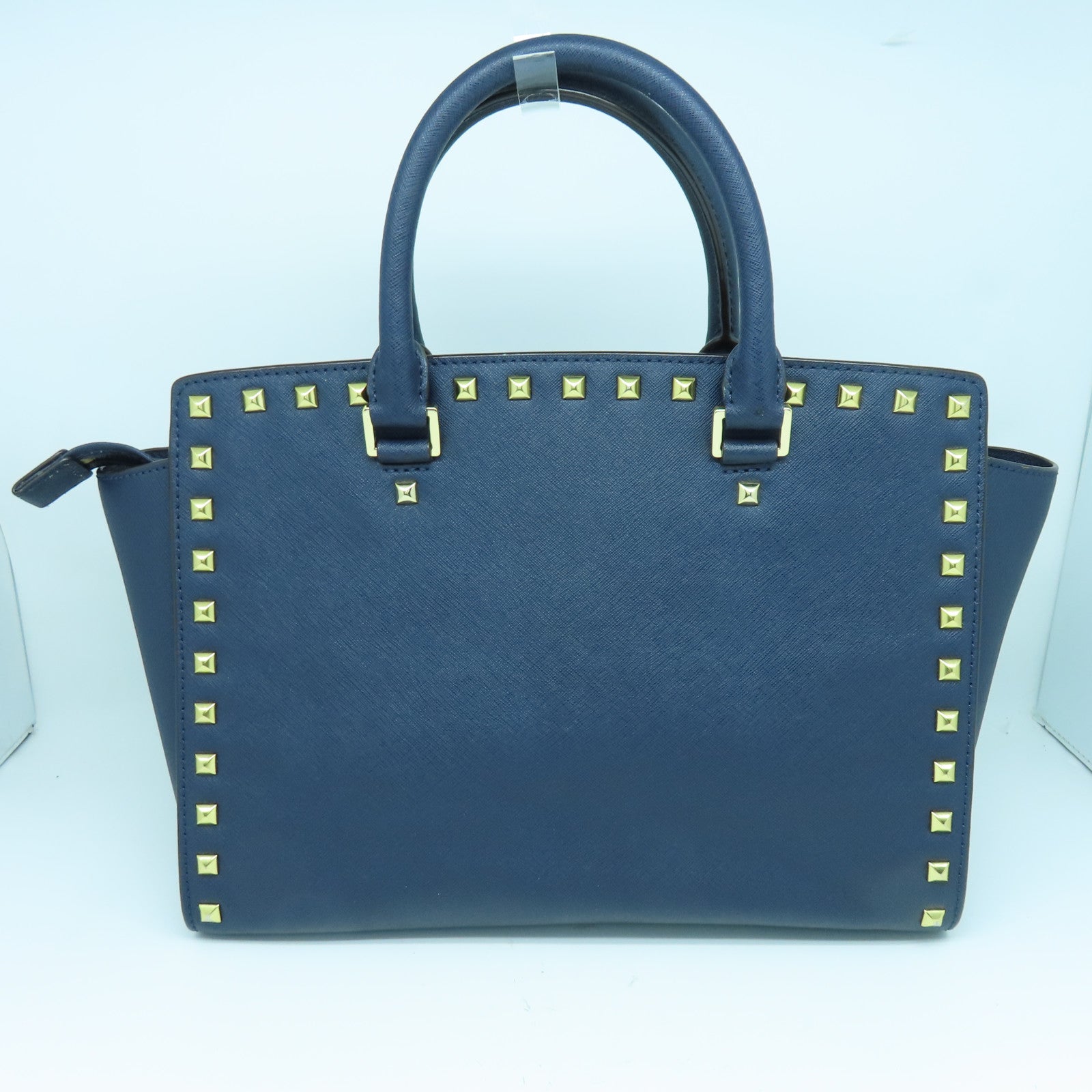 Michael Kors 皮革2way Shoulder Bag金扣手挽肩背两用袋蓝色